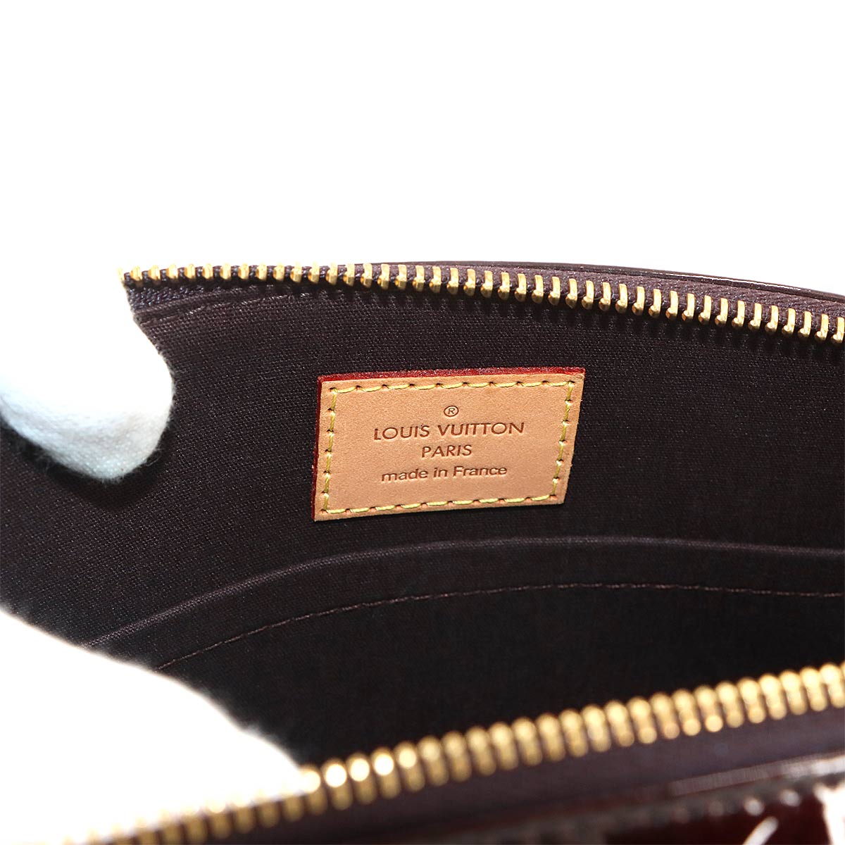 Monogram Vernis Sherwood PM Shoulder Bag Amarante M91493