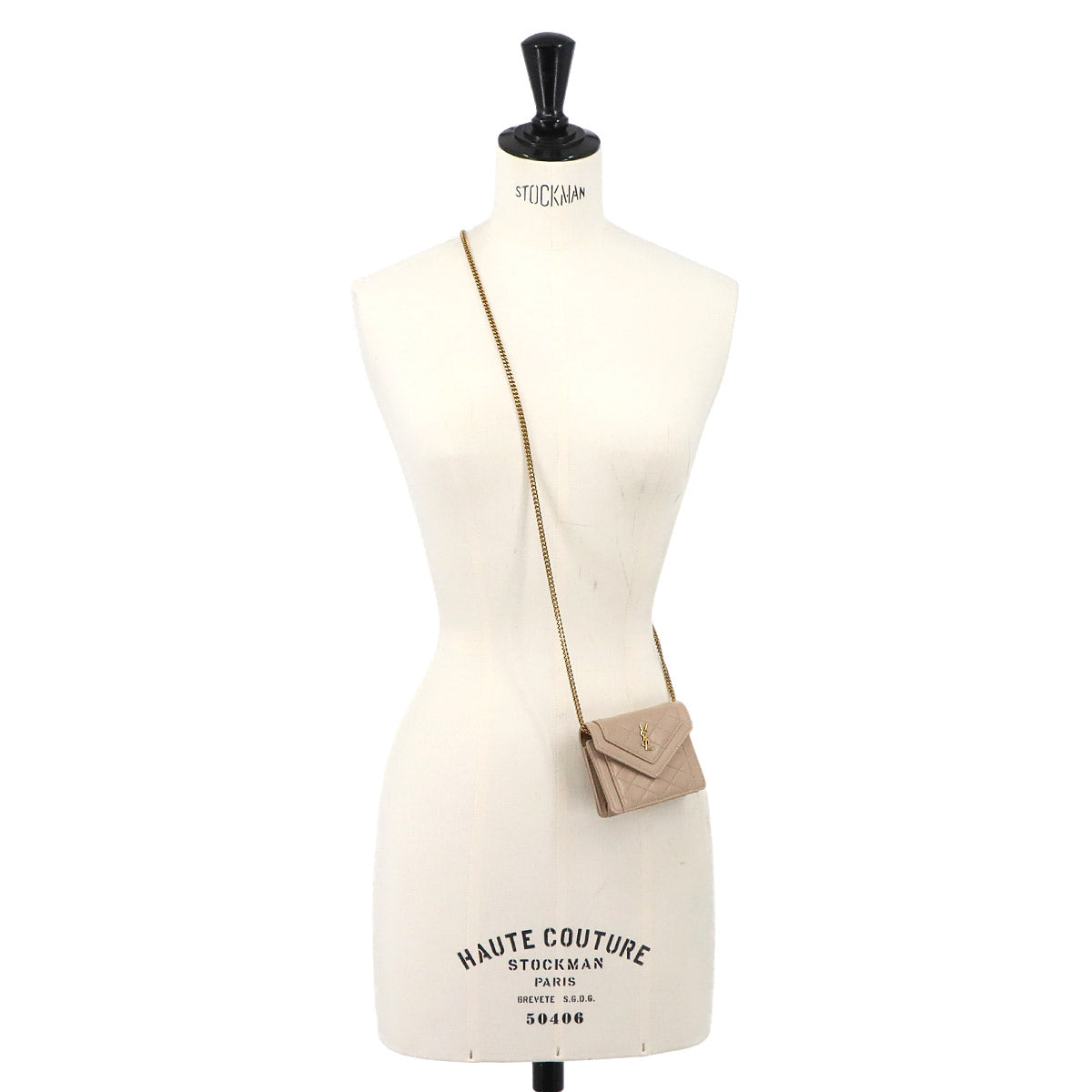 Gaby Micro Chain Shoulder Bag Leather 685612