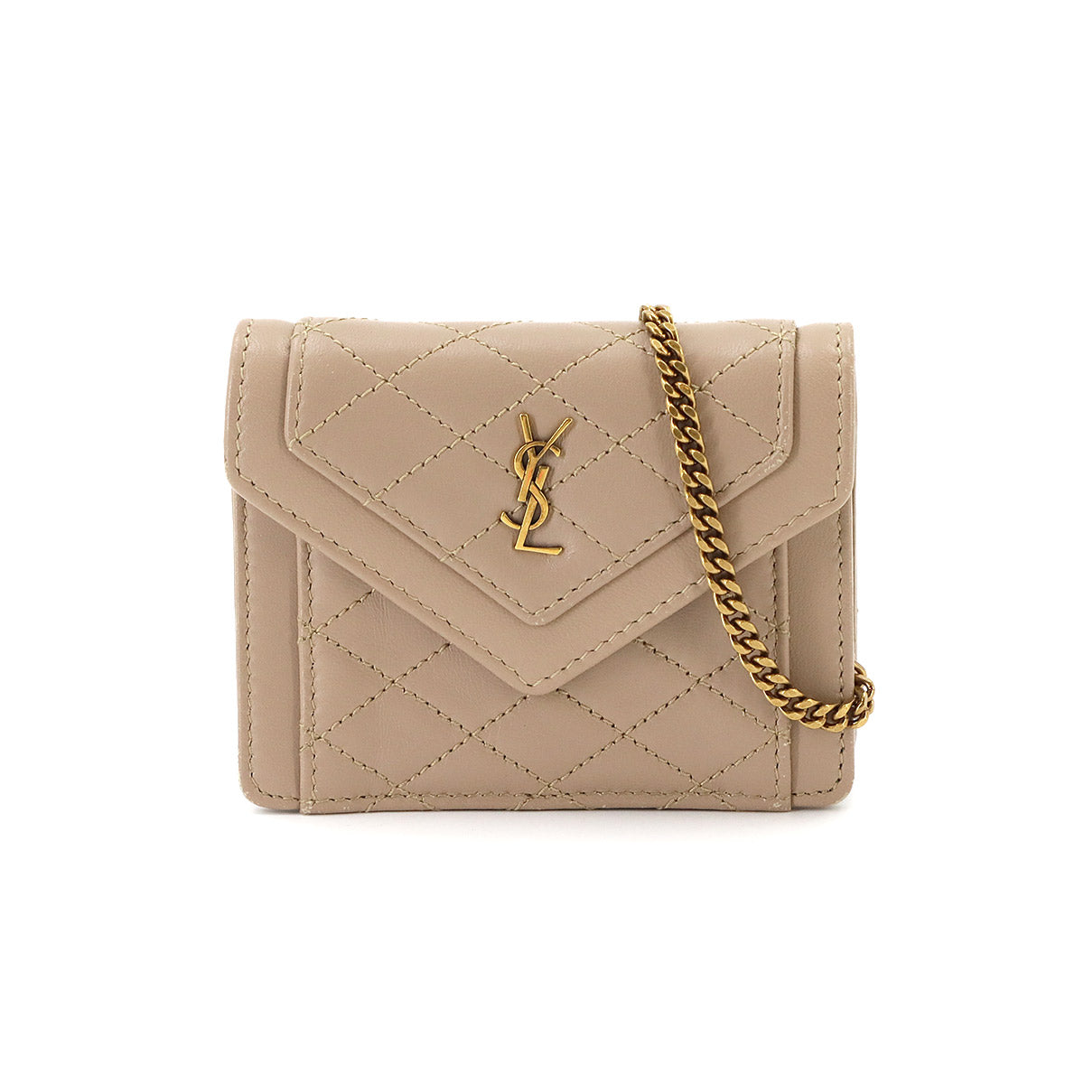 Gaby Micro Chain Shoulder Bag Leather 685612
