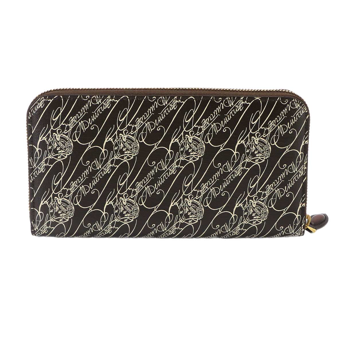 Itauba Long Wallet Toile Marbeuf Canvas Leather Dark brown