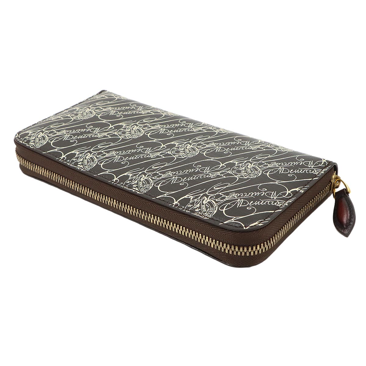 Itauba Long Wallet Toile Marbeuf Canvas Leather Dark brown