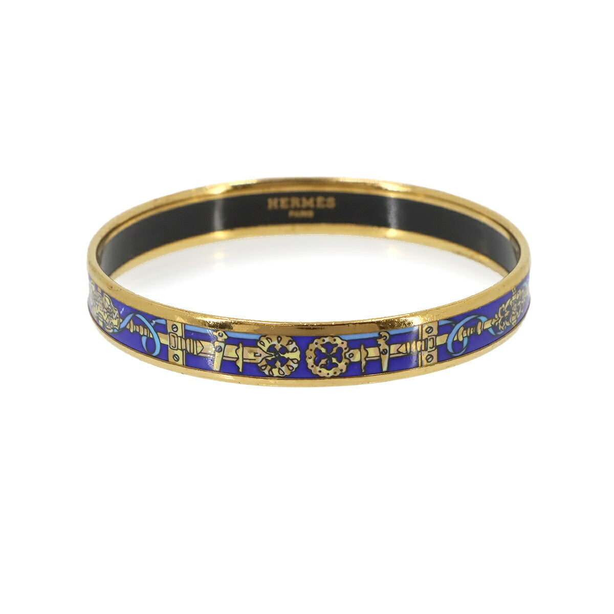 Email PM Bangle Bracelet Blue Gold Accessory