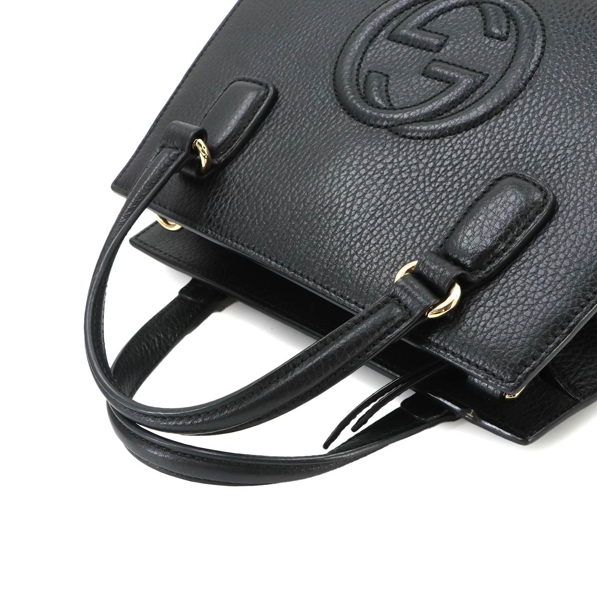 SOHO Interlocking G 2way Hand Shoulder Bag Leather 607722