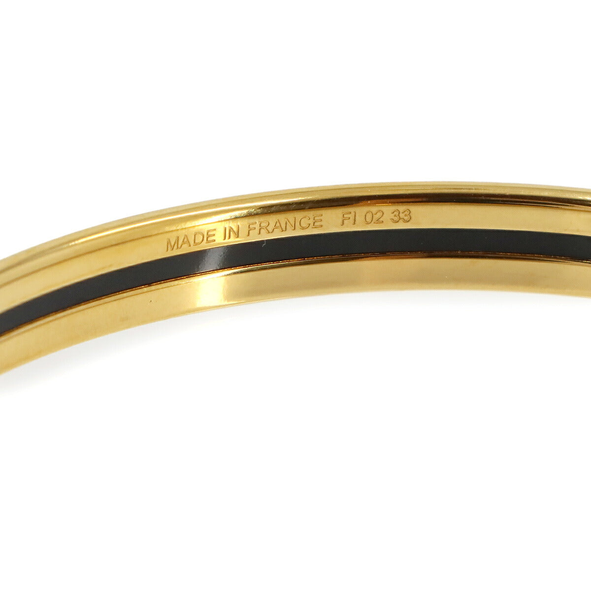 Uni Enamel Bangle Bracelet Orange Gold Accessory