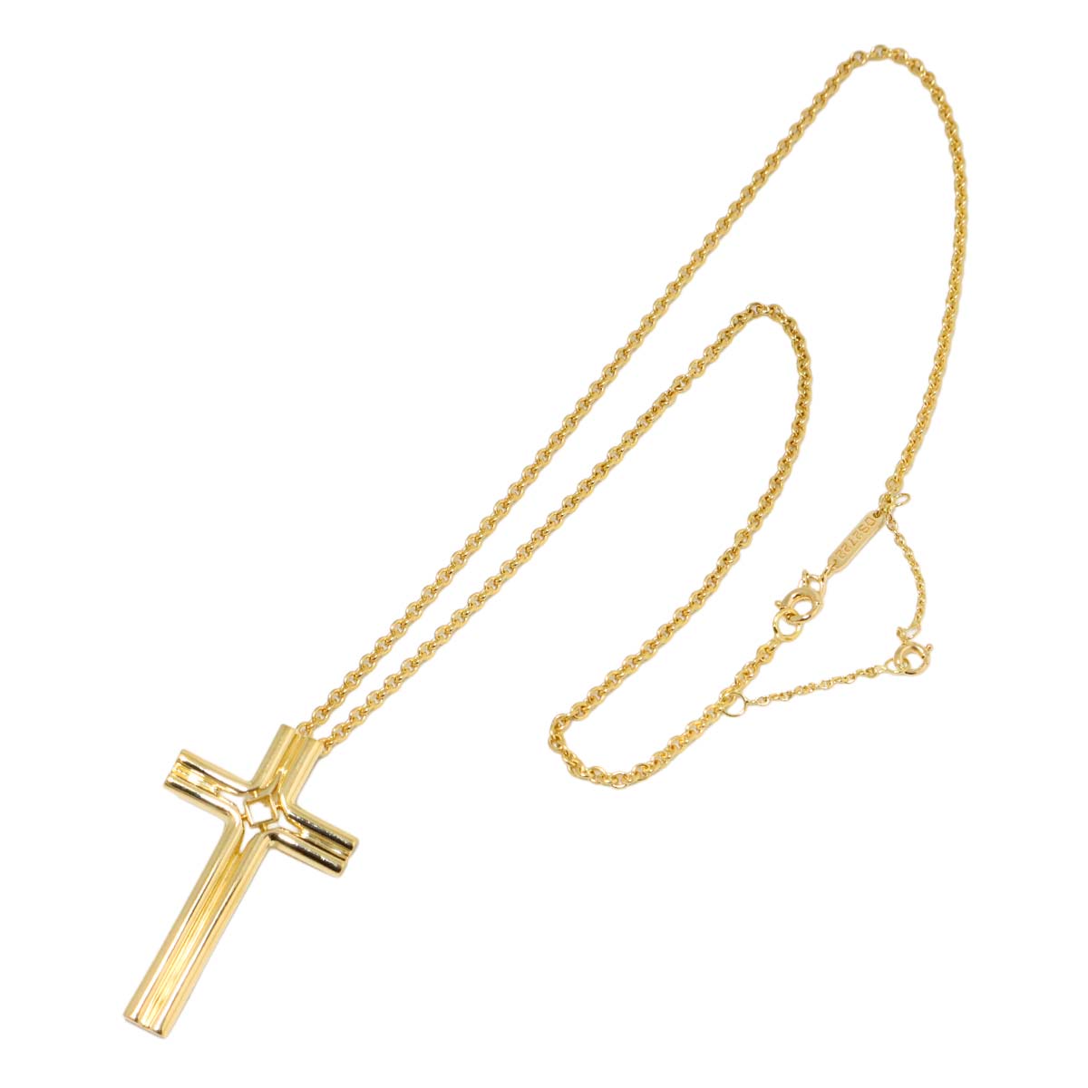 Cross Motif Necklace 18K Yellow Gold 750