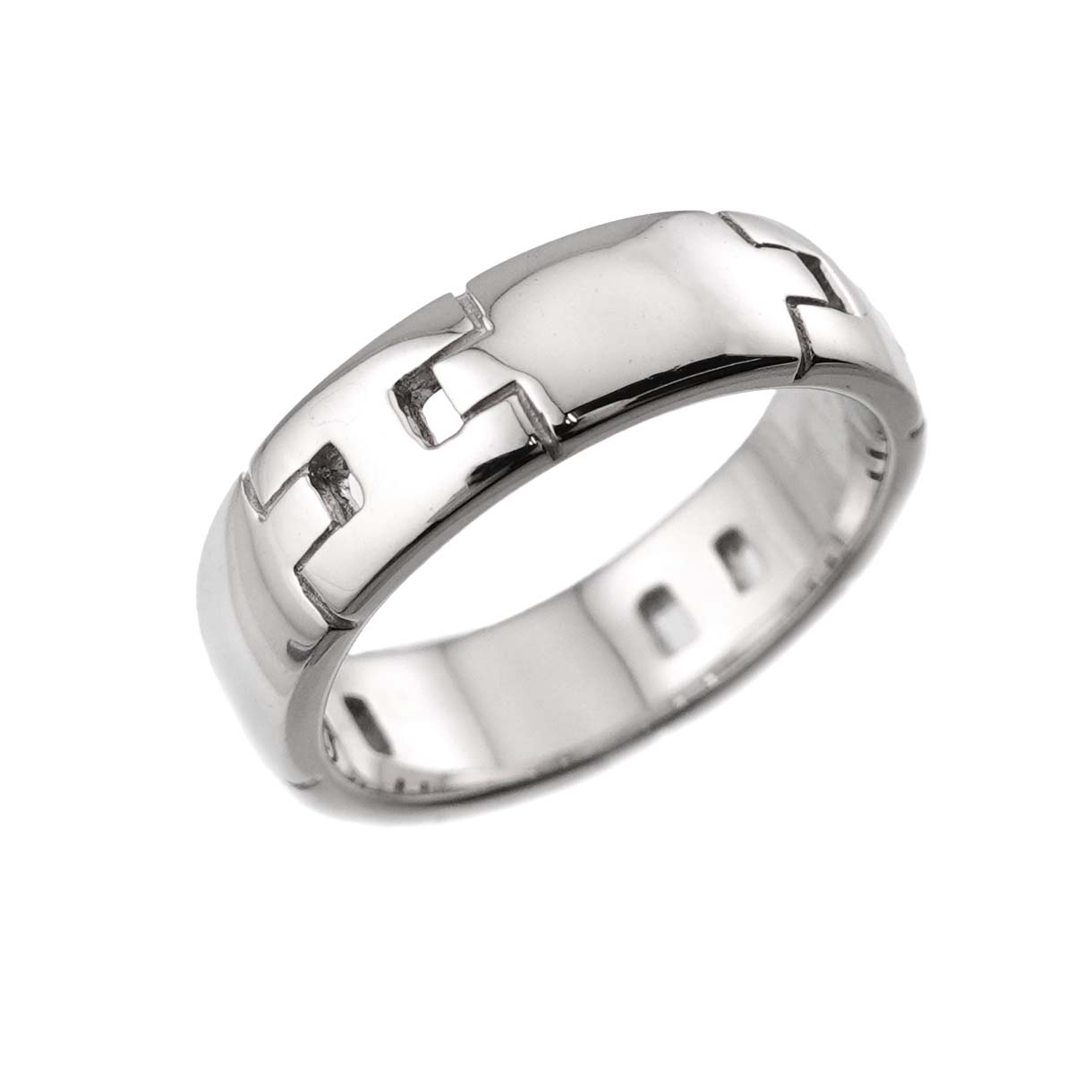Hercules Ring 18K White Gold 750 Size49 4.5-4.75(US)
