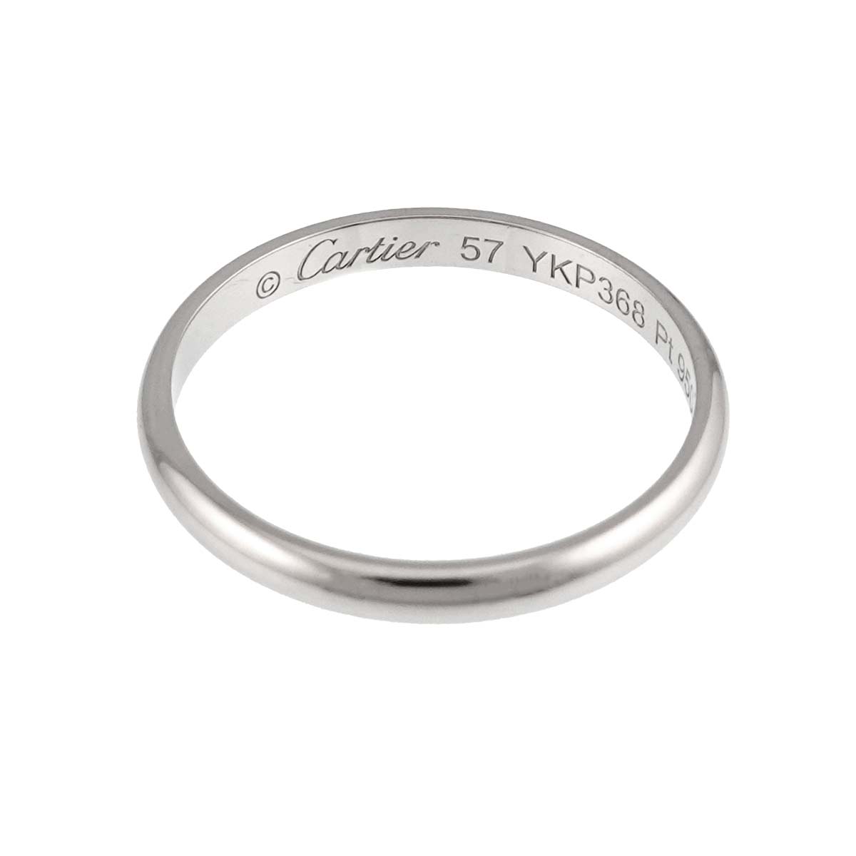 1895 Classic Band Ring Platinum Size57 7.75-8(US)