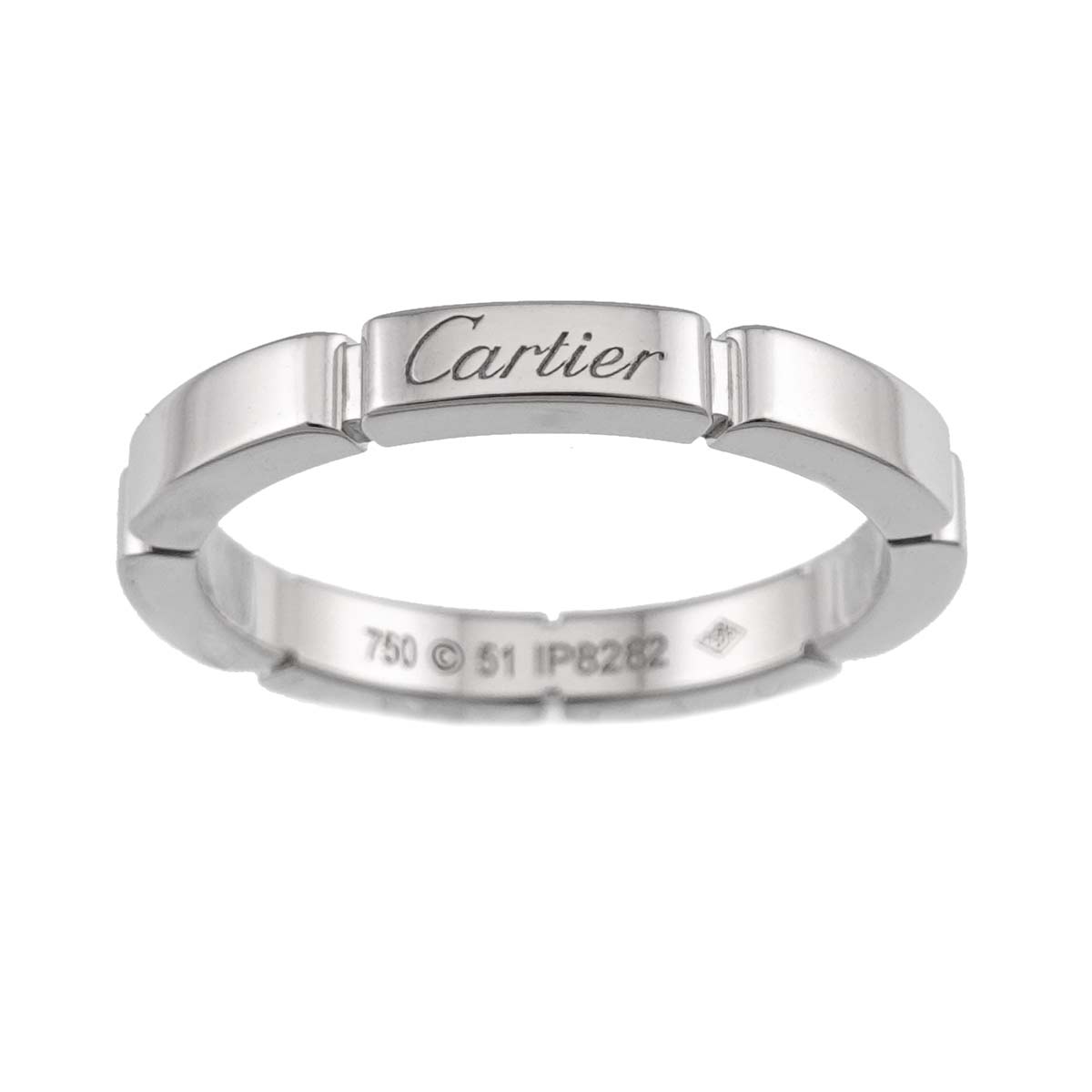 Maillon Panthere Ring 18K White Gold 750 Size51 5.5-5.75(US)