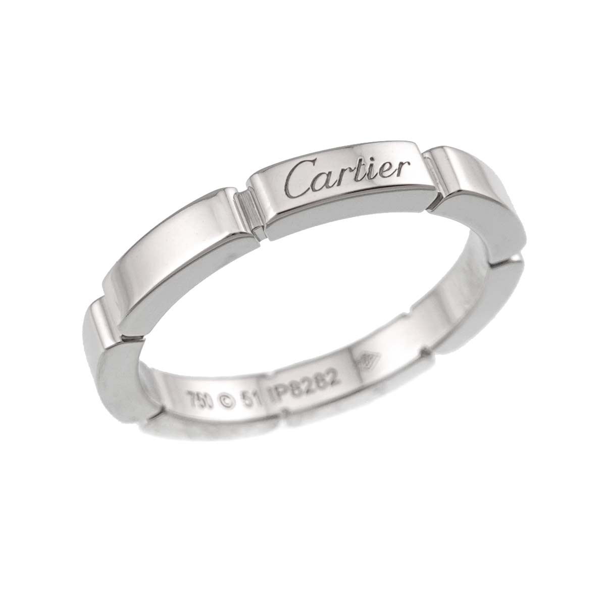 Maillon Panthere Ring 18K White Gold 750 Size51 5.5-5.75(US)