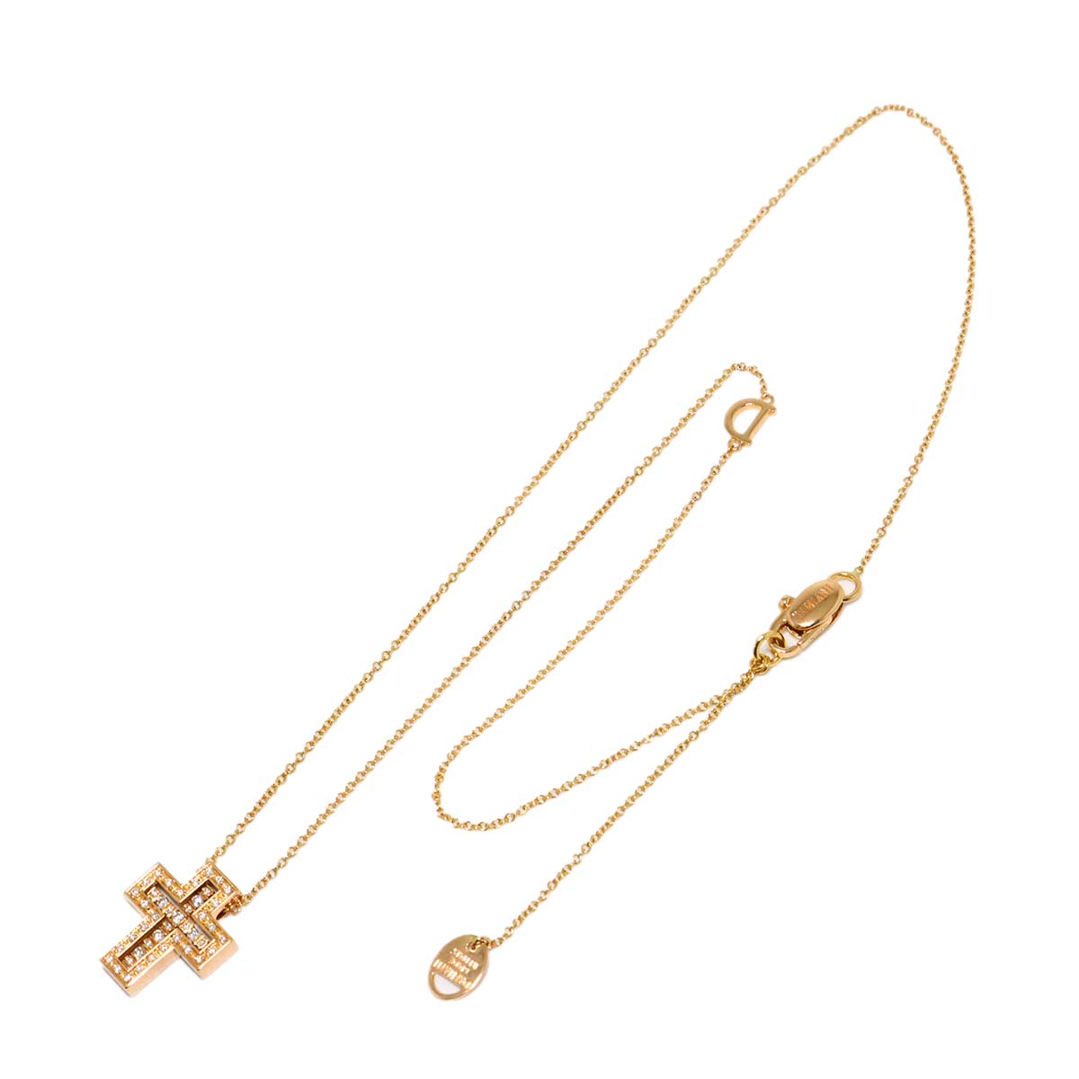 Belle Epoque XXS Cross Diamond Necklace K18 PG 750