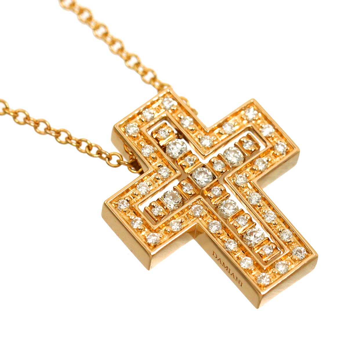 Belle Epoque XXS Cross Diamond Necklace K18 PG 750