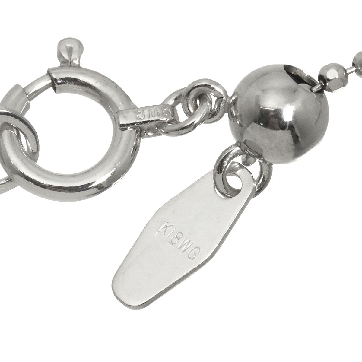 Diamond 0.60ct/0.60ct Necklace 18K White Gold 750
