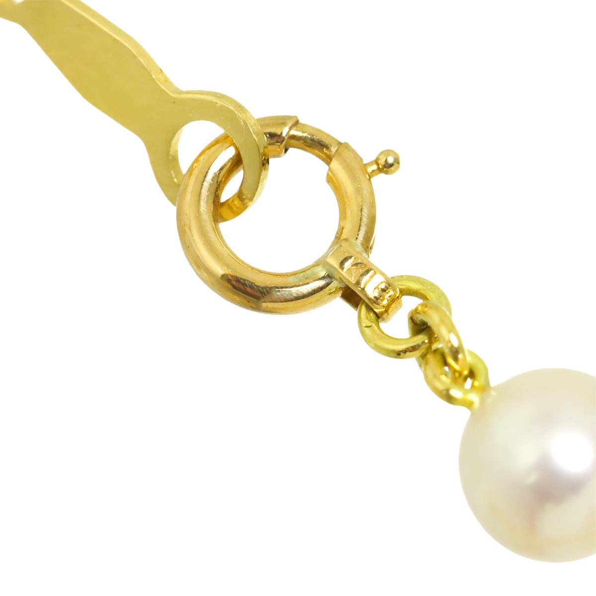 Akoya Pearl 5.0-4.7mm Necklace 18K YG Yellow Gold 750