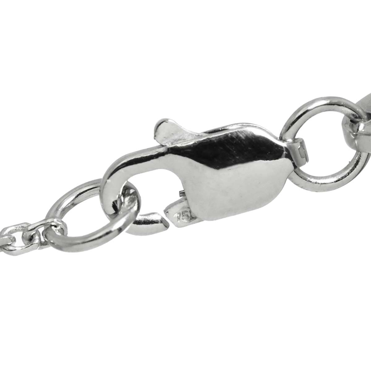 Quartz Necklace 18K White Gold 750