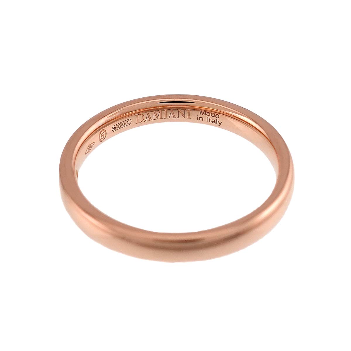 Diamond Ring Pink Gold 750 size5.5-5.75(US)