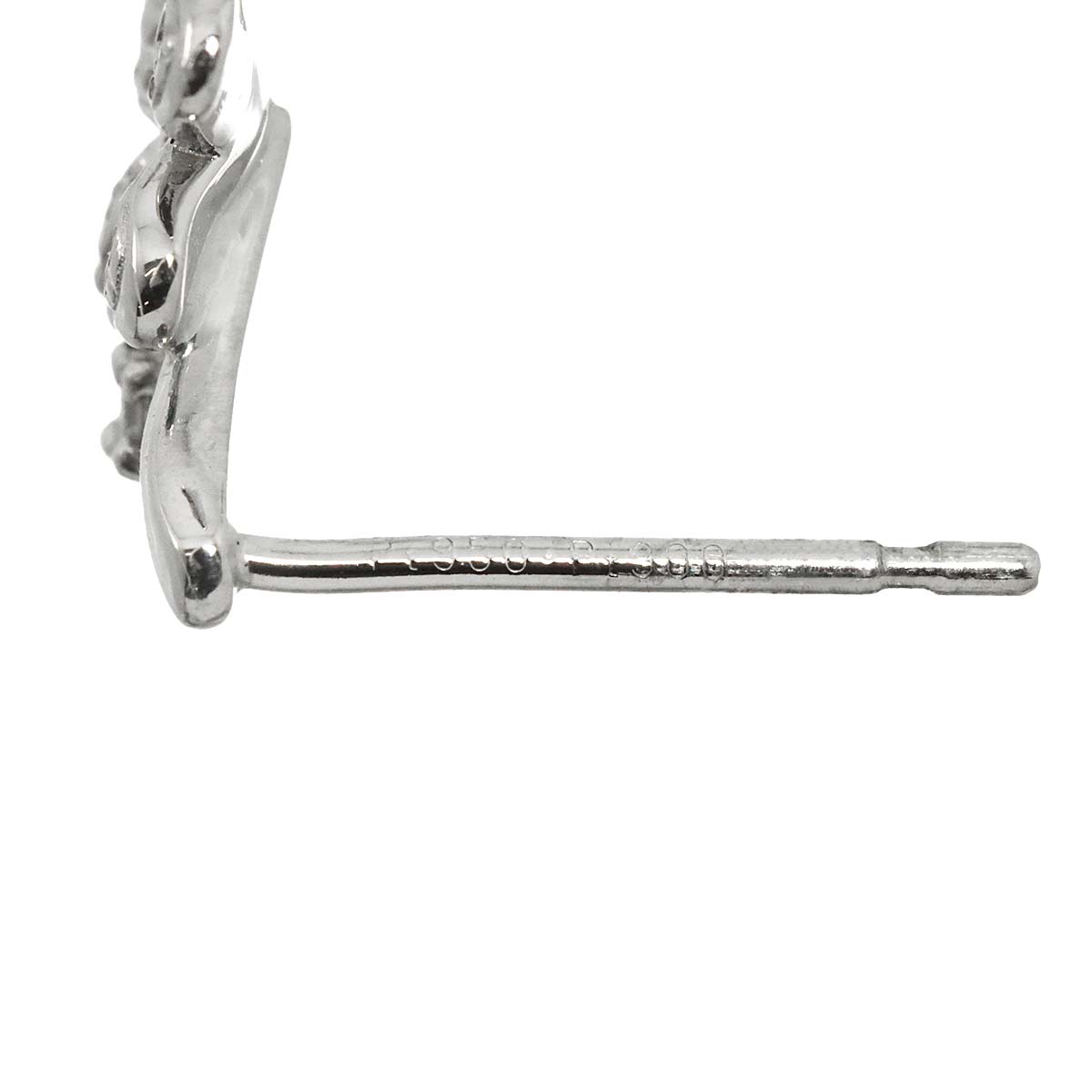 Diamond Earrings Pierced Pt Platinum