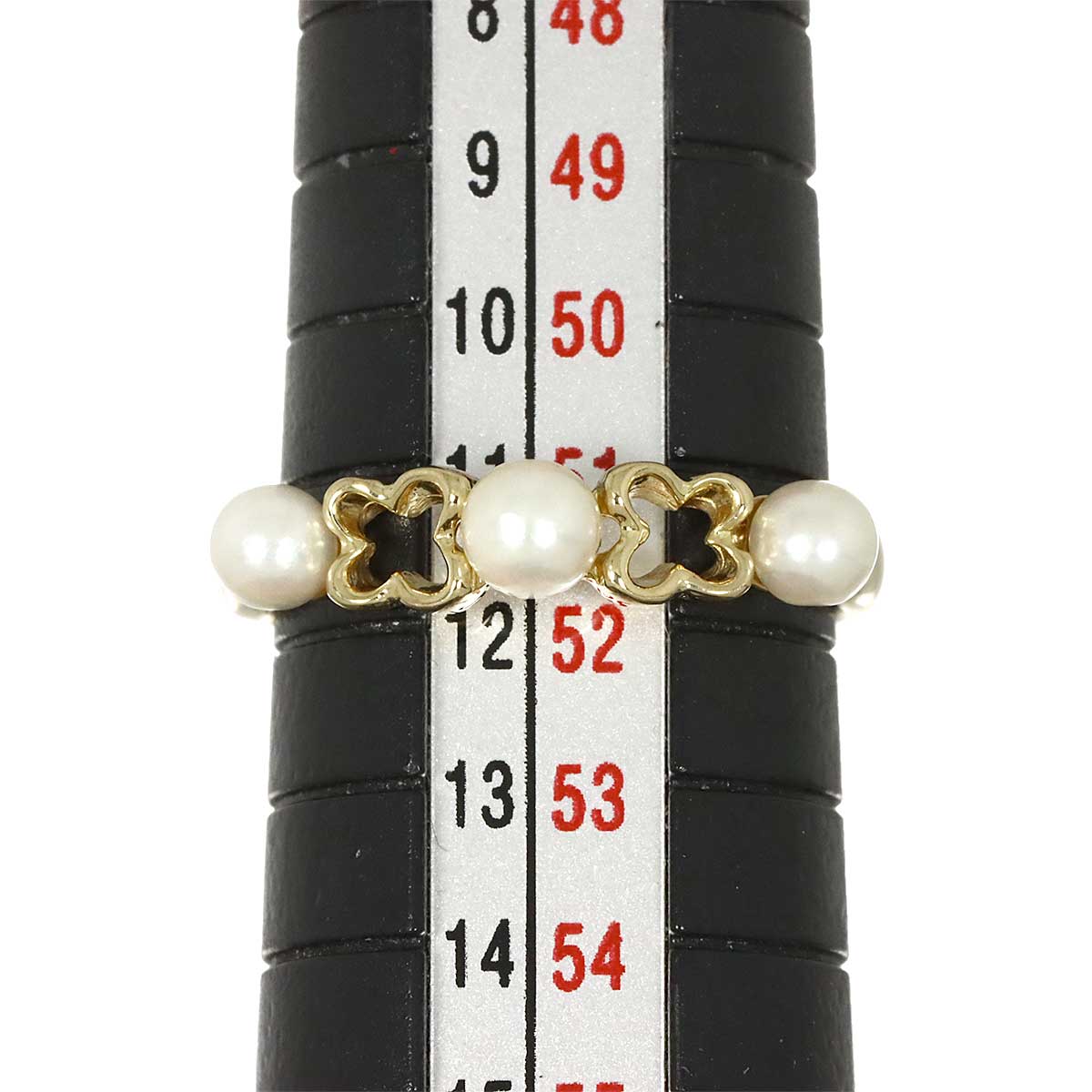 Akoya Pearl 4.0-3.5mm Ring 18K YG 750 Size5.5-5.75(US)
