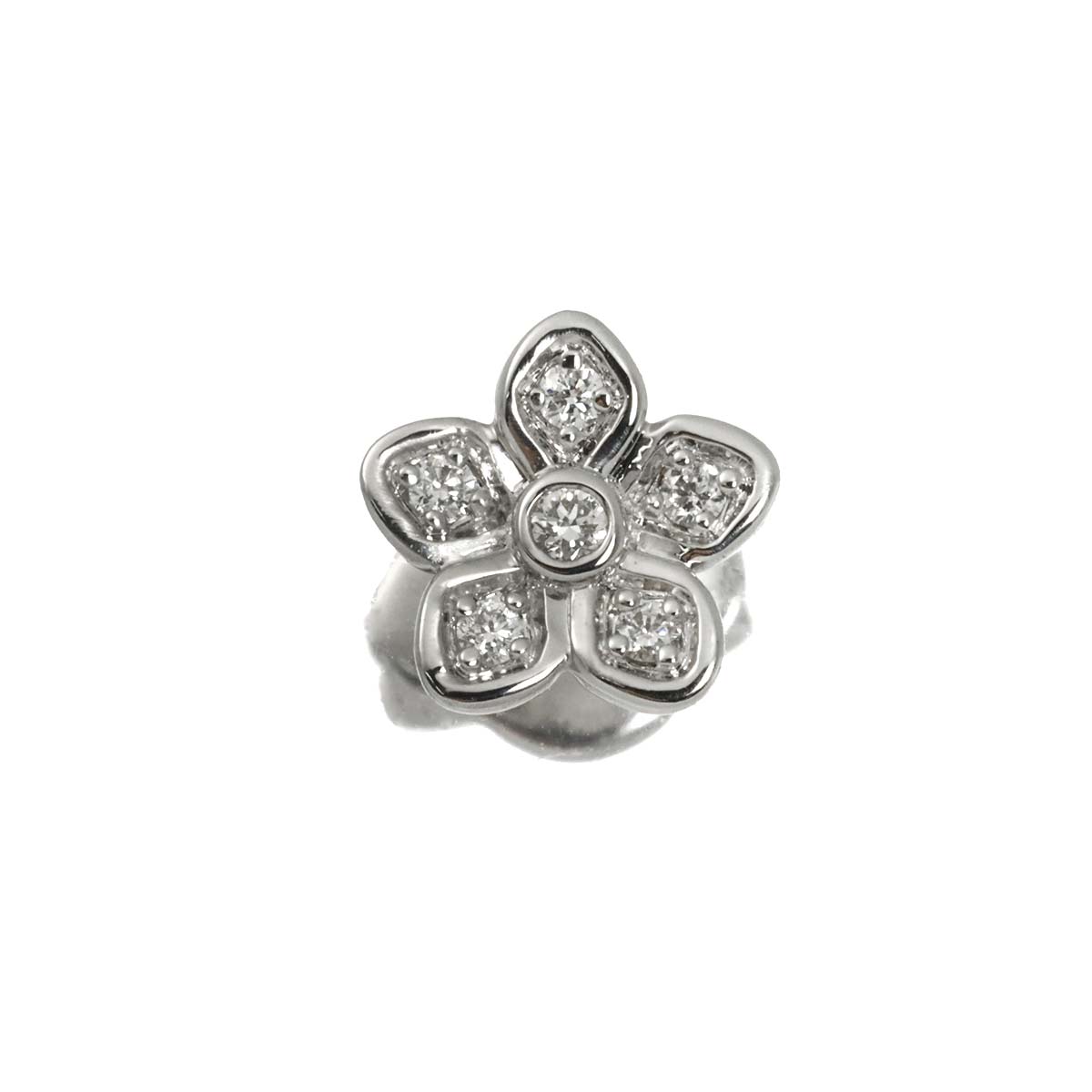 Wild flower Diamond Earring 18K WG 750 One Piece only