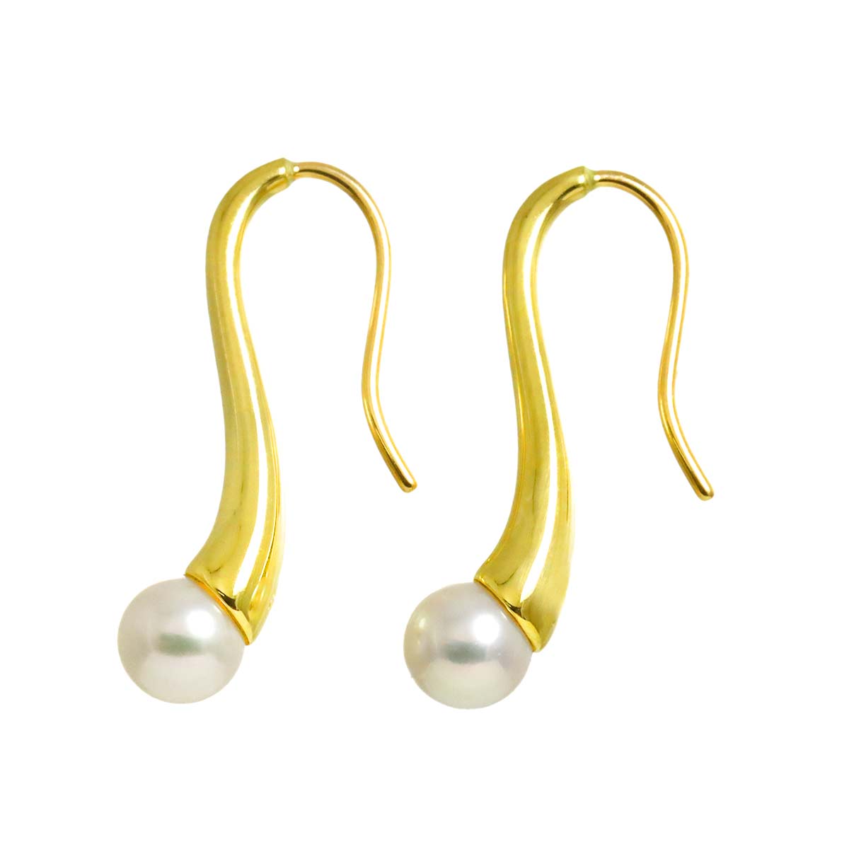 Baby Pearl 4.8mm Earrings Pierced 18K YG 750