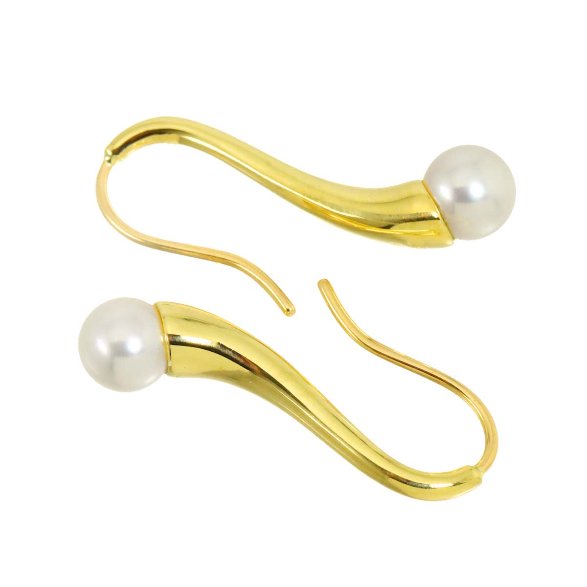 Baby Pearl 4.8mm Earrings Pierced 18K YG 750