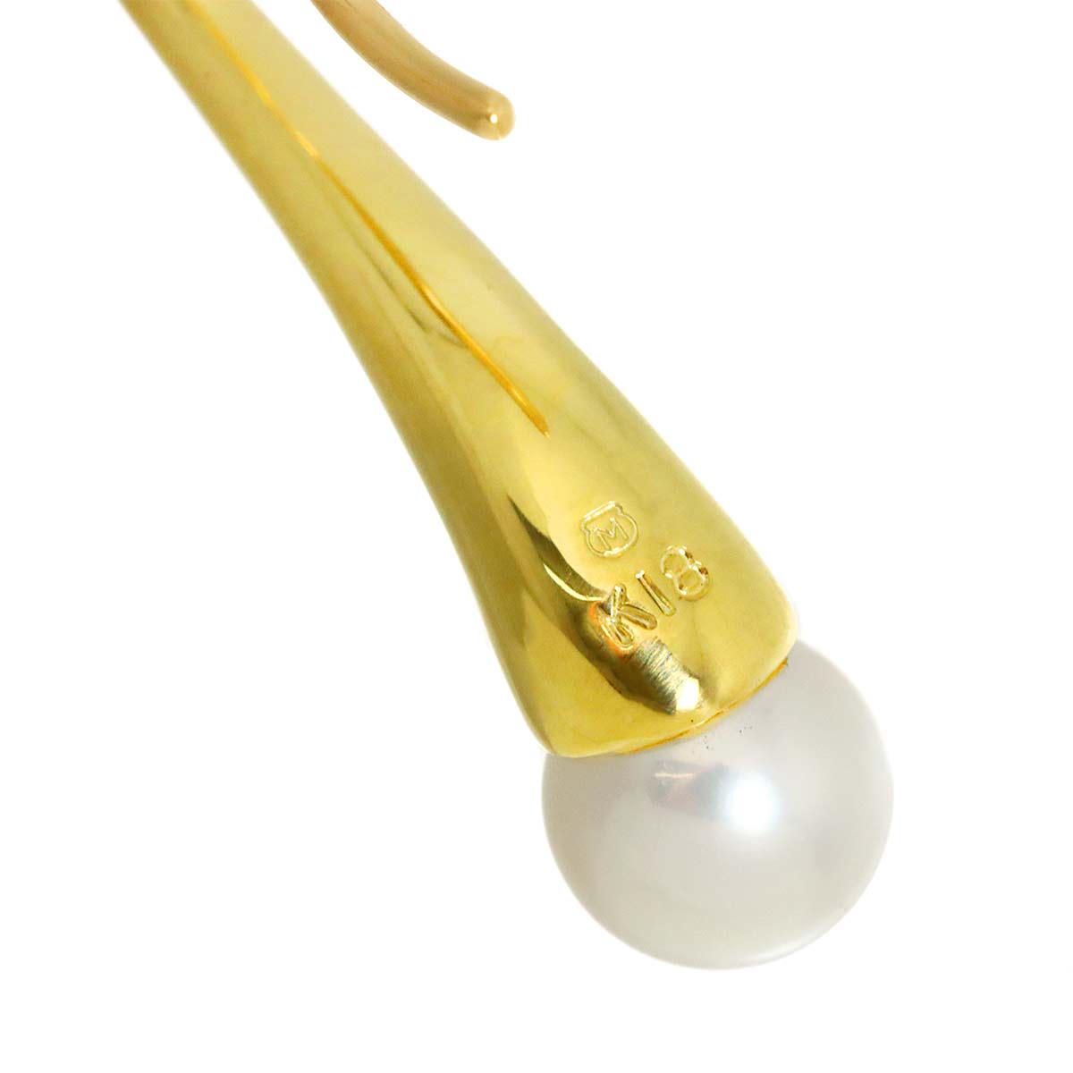 Baby Pearl 4.8mm Earrings Pierced 18K YG 750