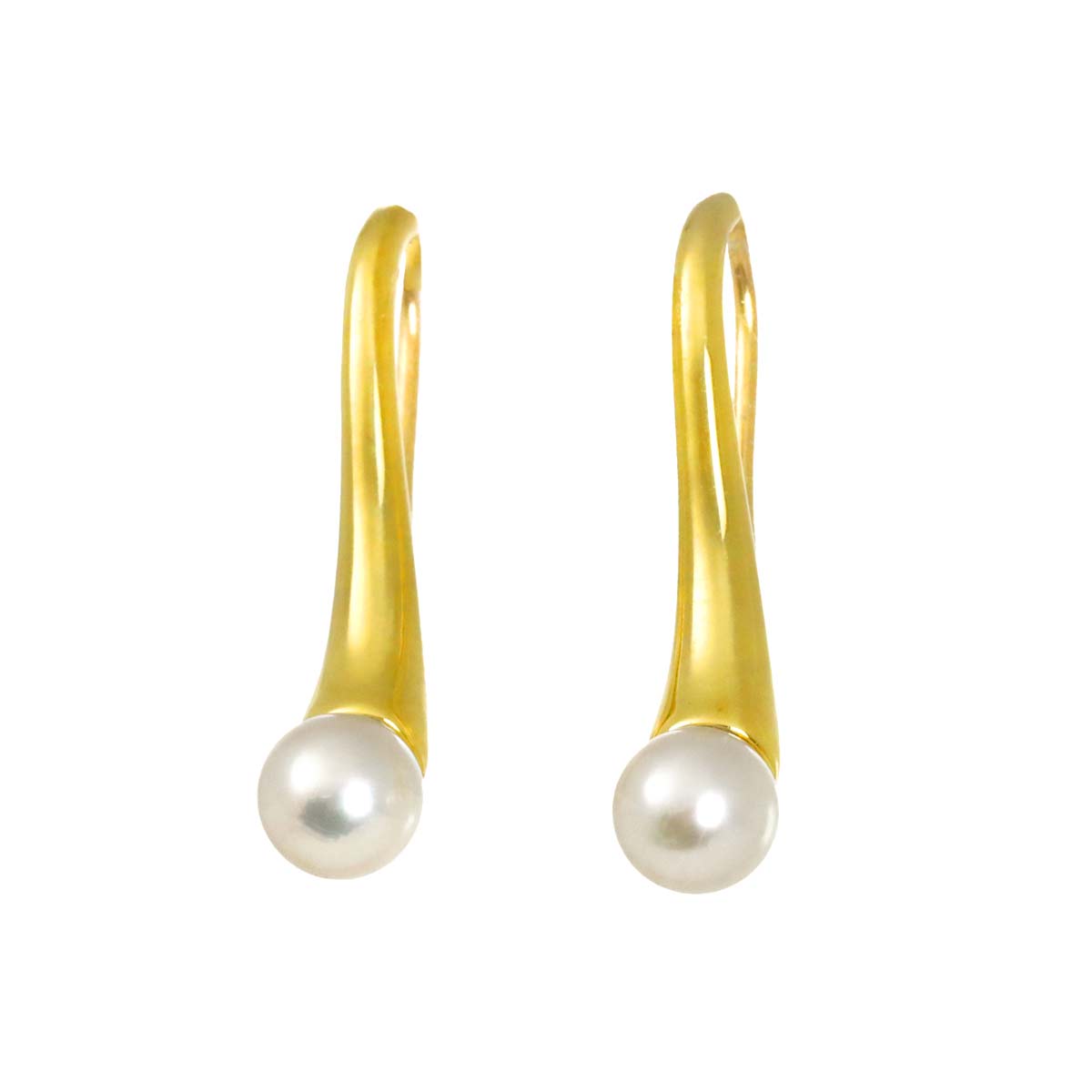 Baby Pearl 4.8mm Earrings Pierced 18K YG 750