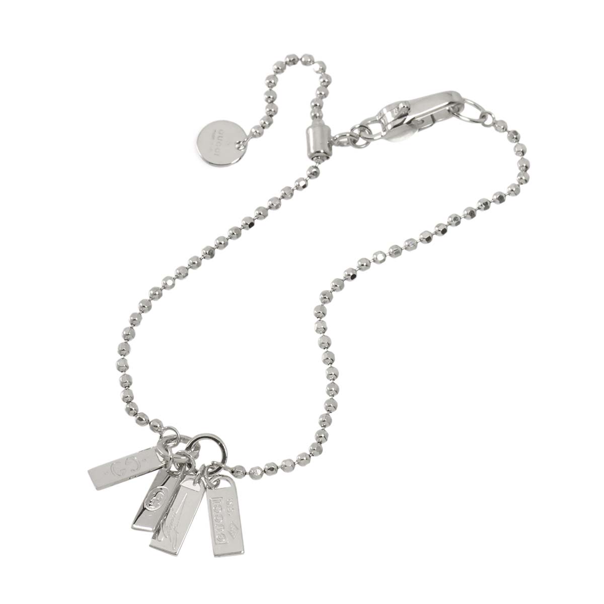 Logo tag Bracelet 18K WG White Gold 750