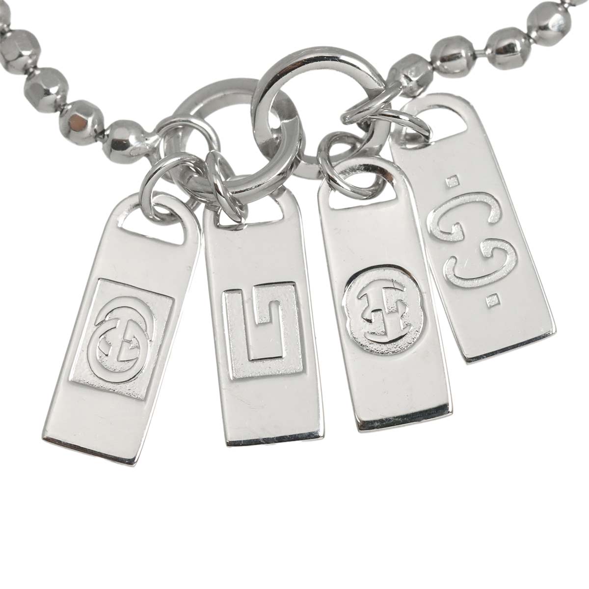 Logo tag Bracelet 18K WG White Gold 750