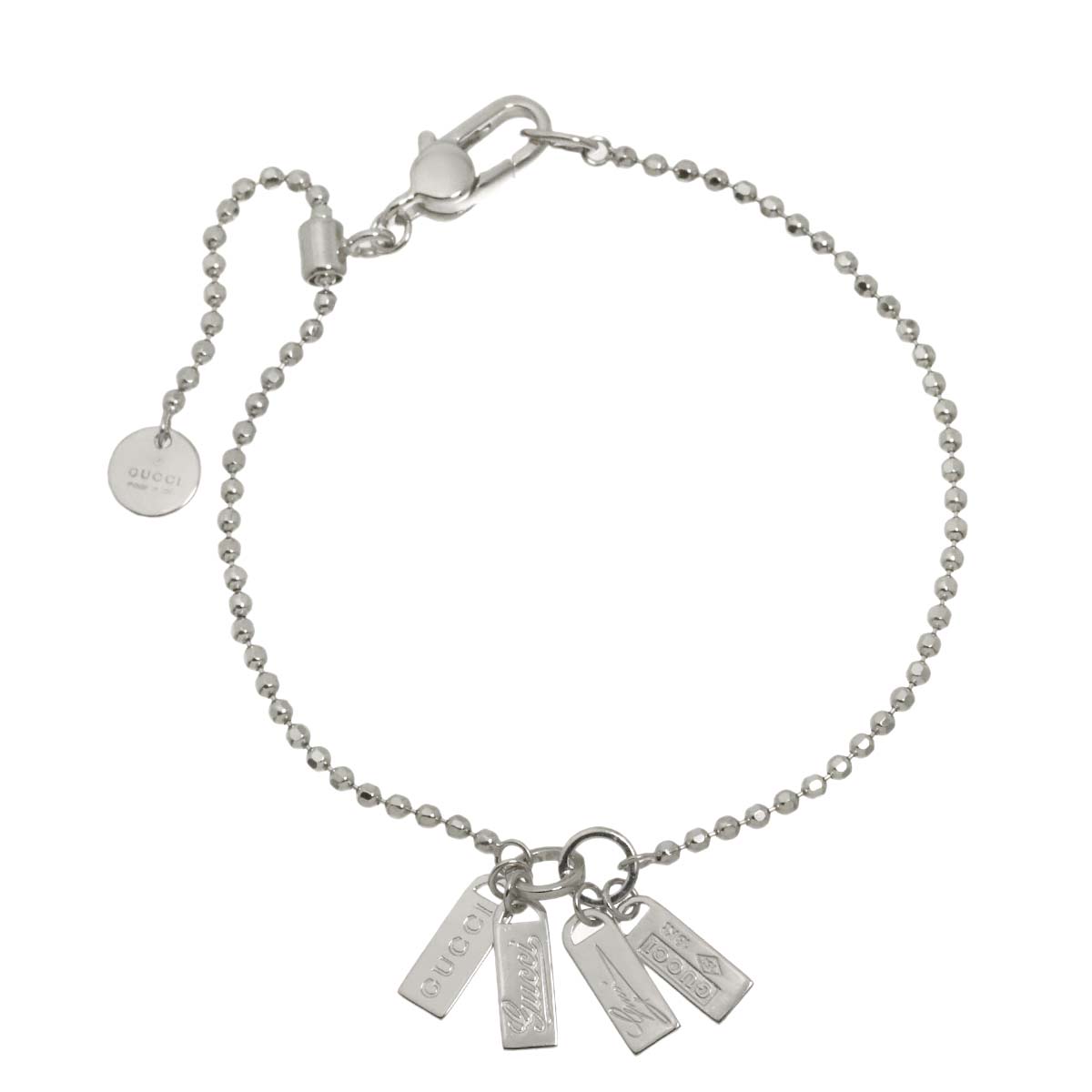 Logo tag Bracelet 18K WG White Gold 750