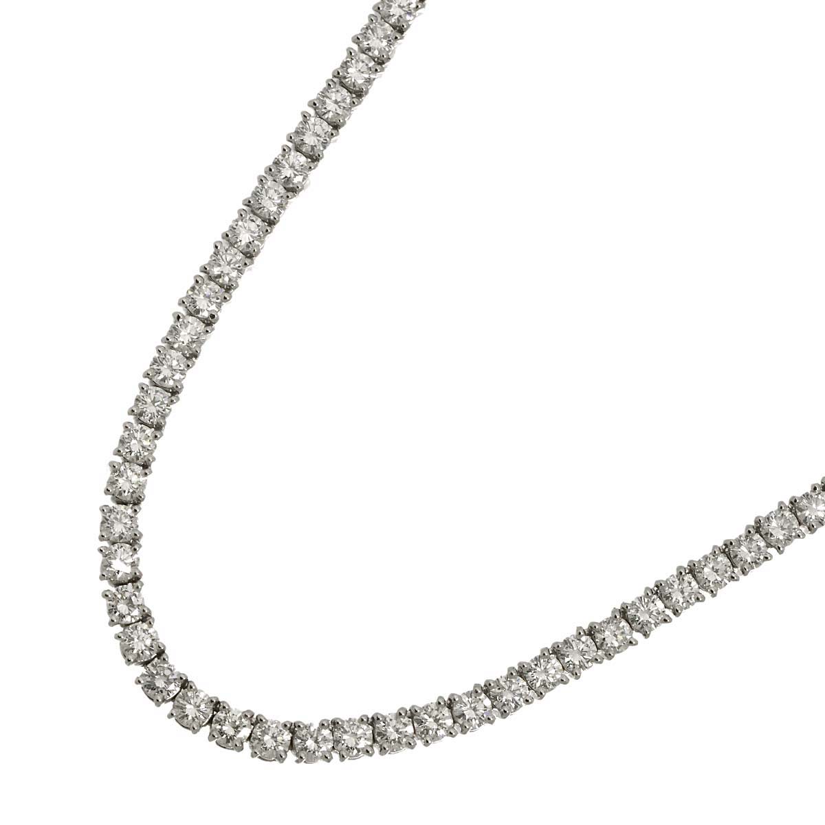 Diamond Necklace 18K WG 750