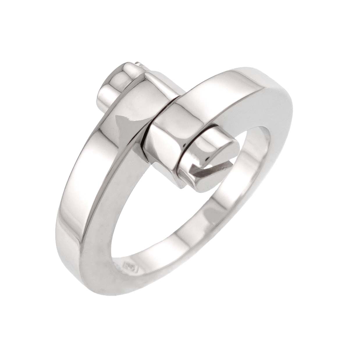 Menotte Ring 18K White Gold 750 size56 7.5(US)