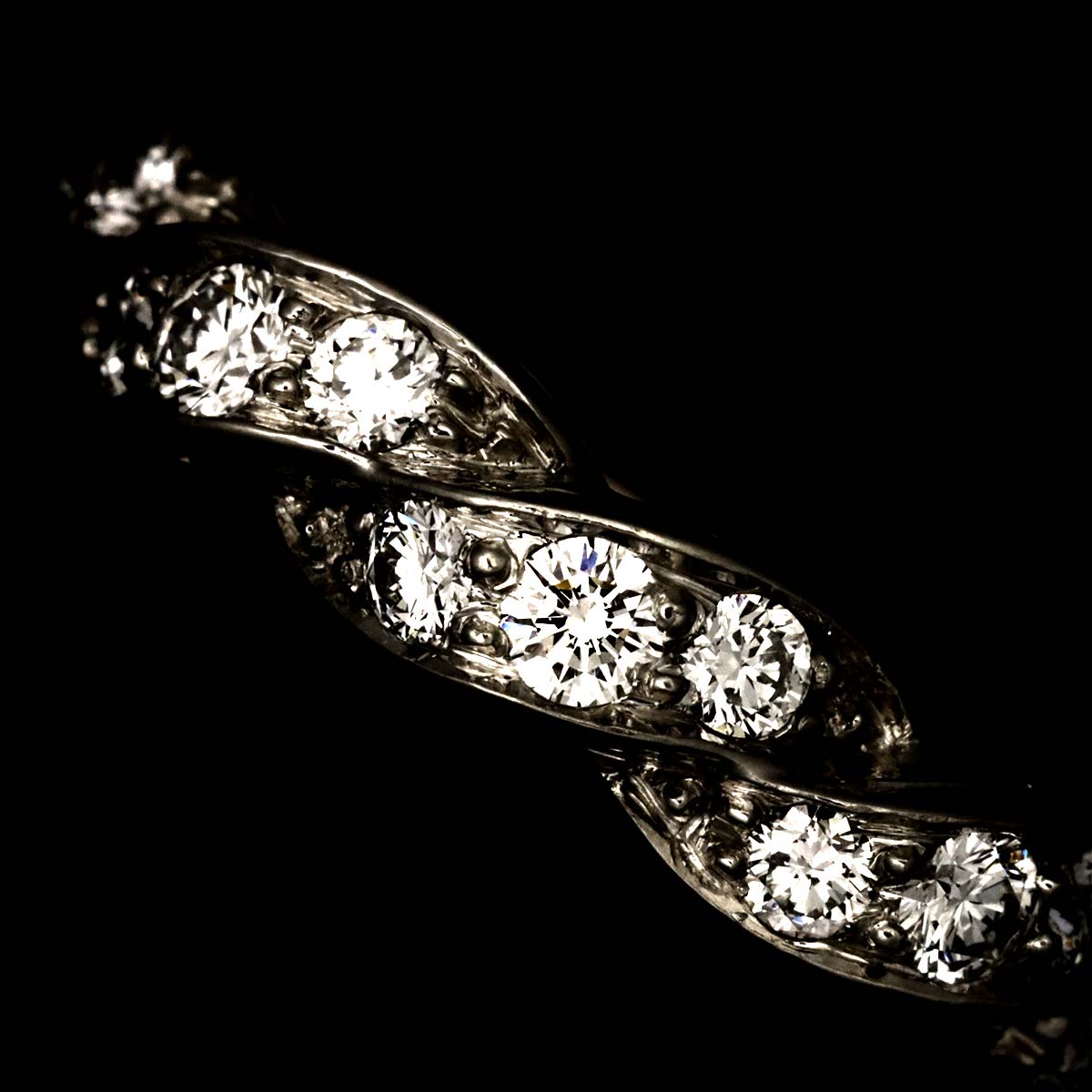 Diamond Ring Pt Platinum Size4.75-5(US)