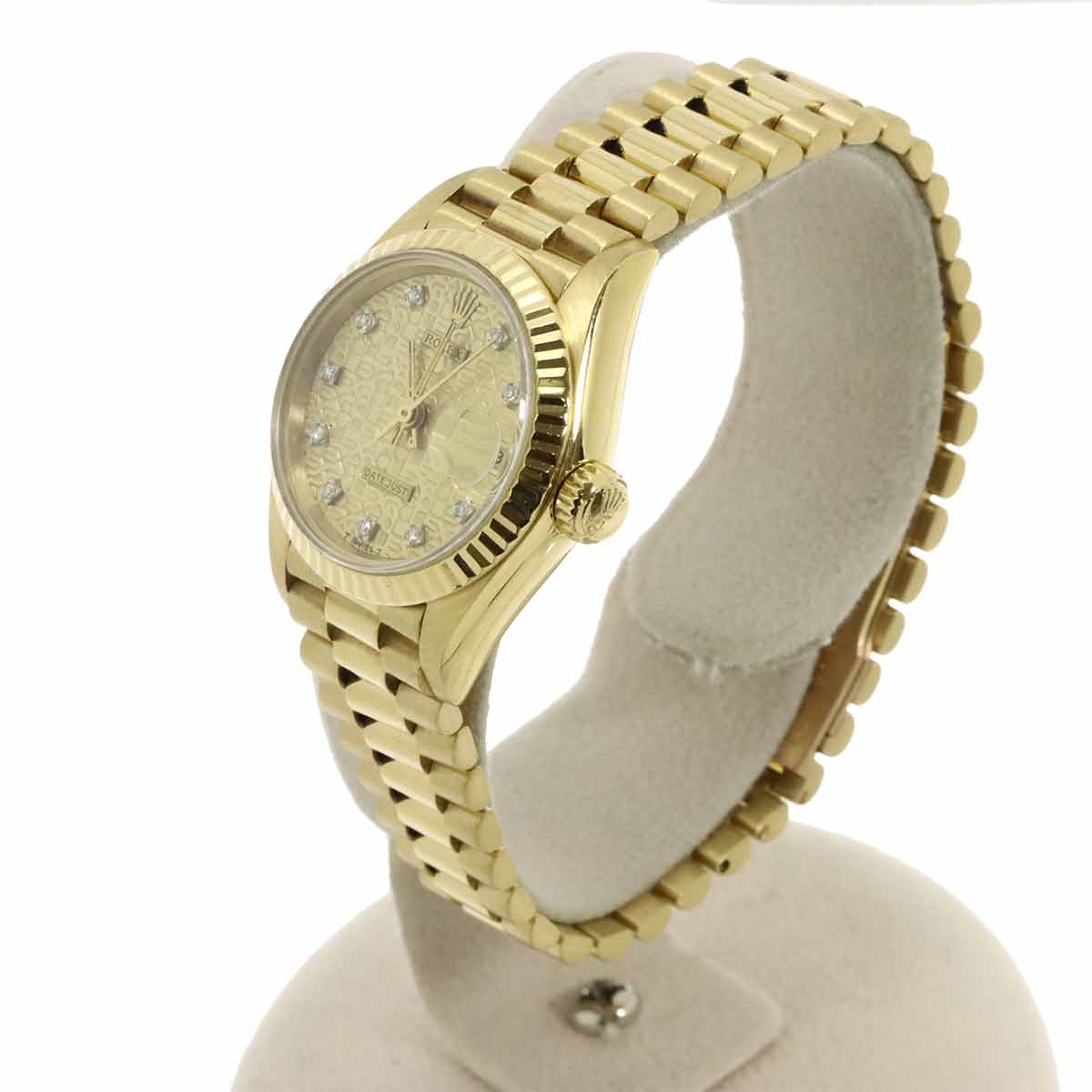 Datejust 69178G Serial 8 750 YG 10P Diamond Gold Dial Ladies