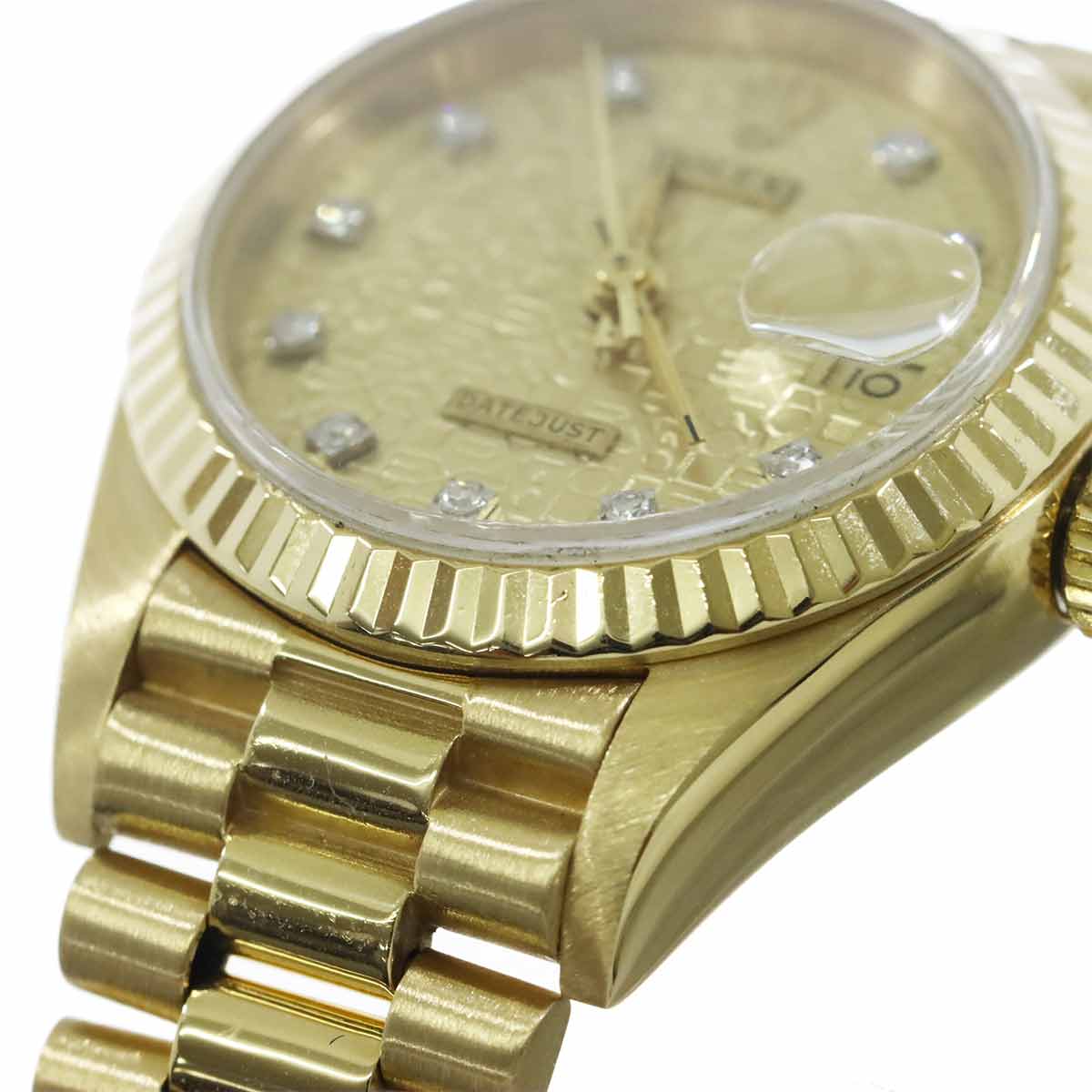 Datejust 69178G Serial 8 750 YG 10P Diamond Gold Dial Ladies