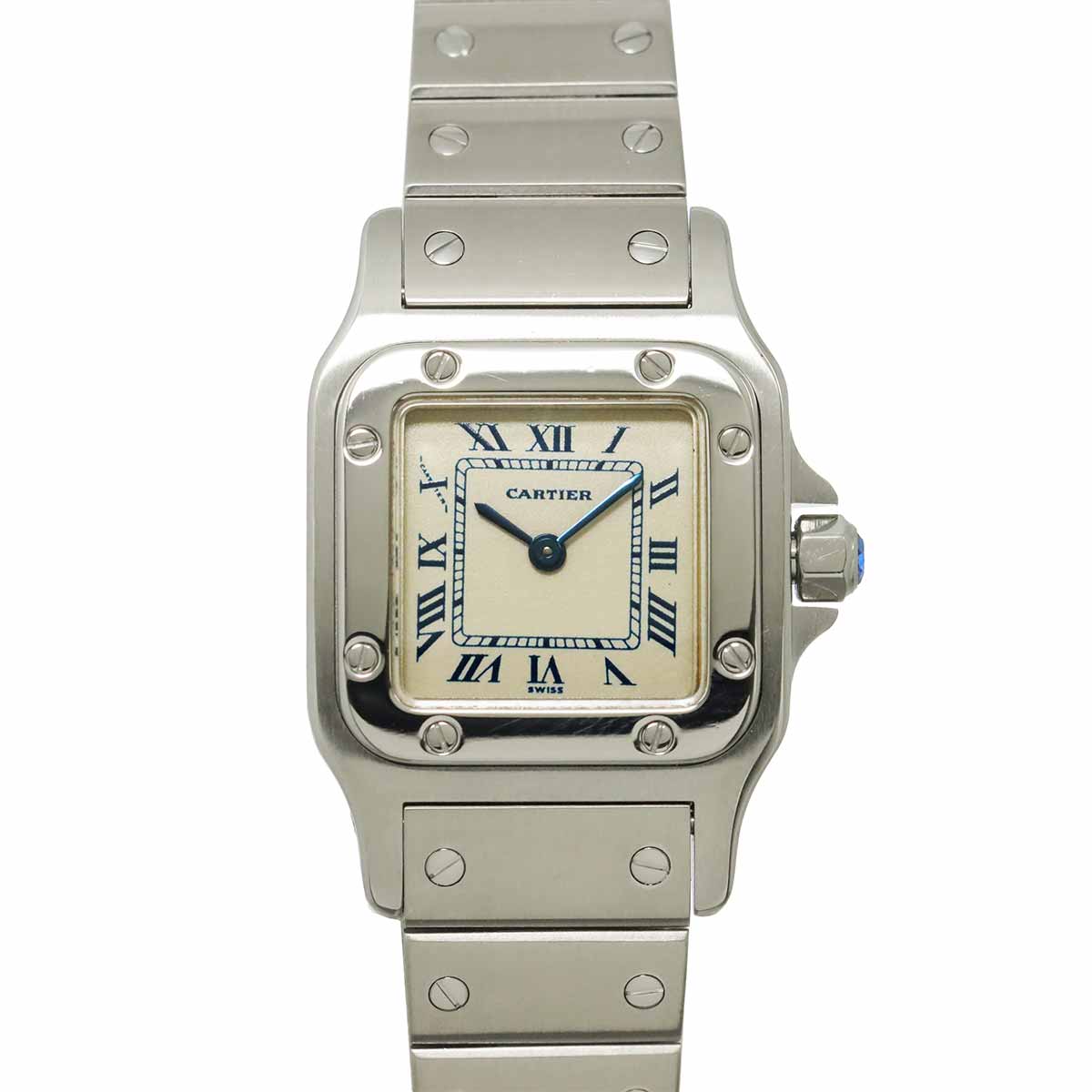 Santos Galbee SM W20017D6 Quartz Cream Dial Ladies Watch