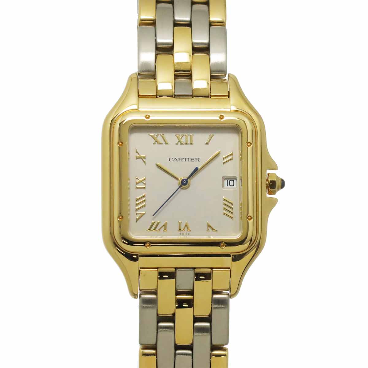 Panthere LM W25039L6 YG Quartz Silver Dial Mens Watch