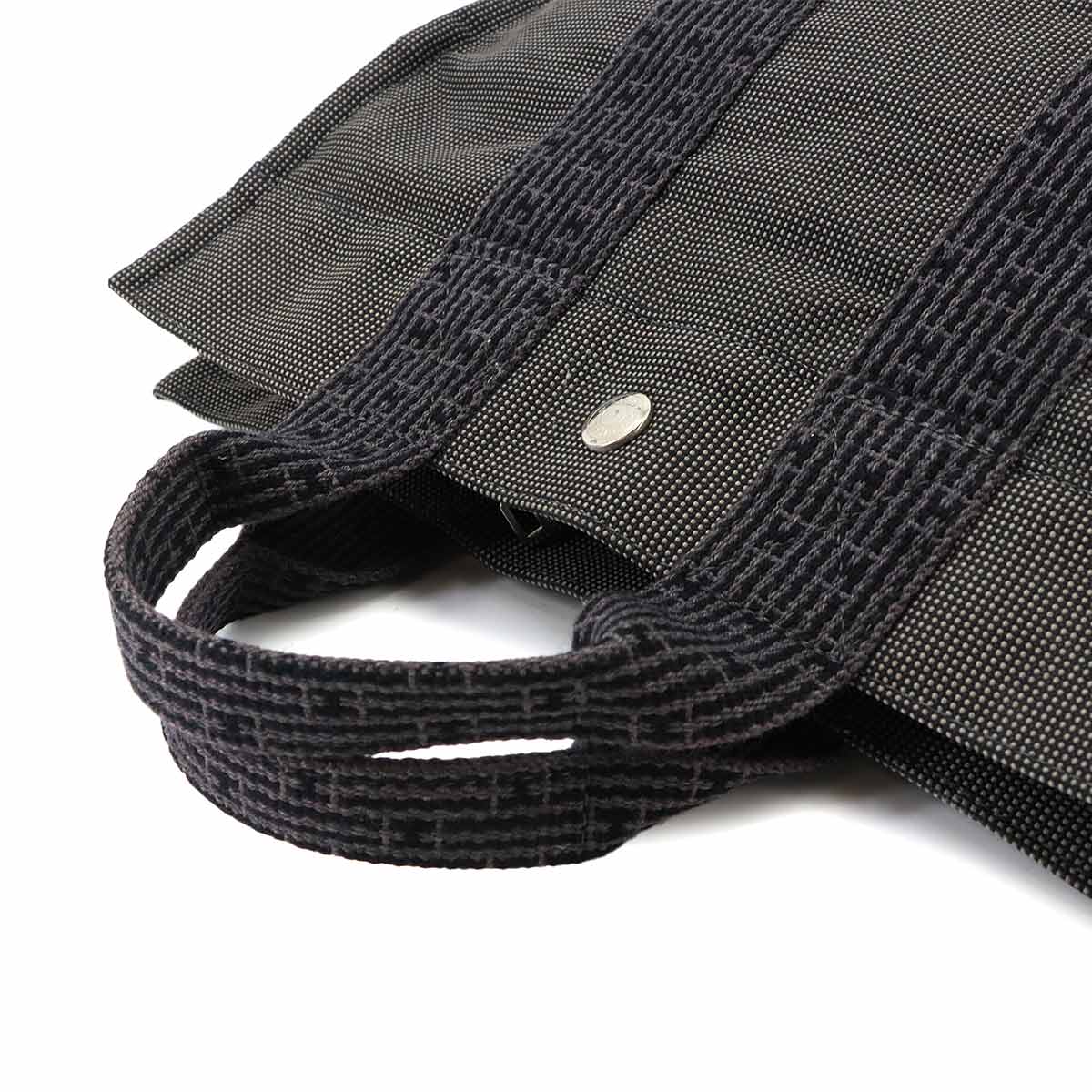 Herline Tote PM Bag Canvas Gray Unisex Purse