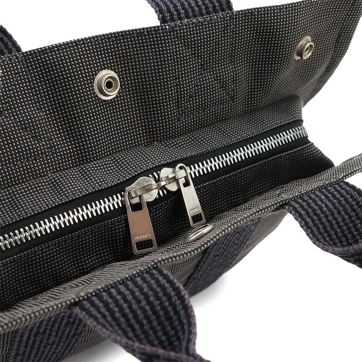 Herline Tote PM Bag Canvas Gray Unisex Purse