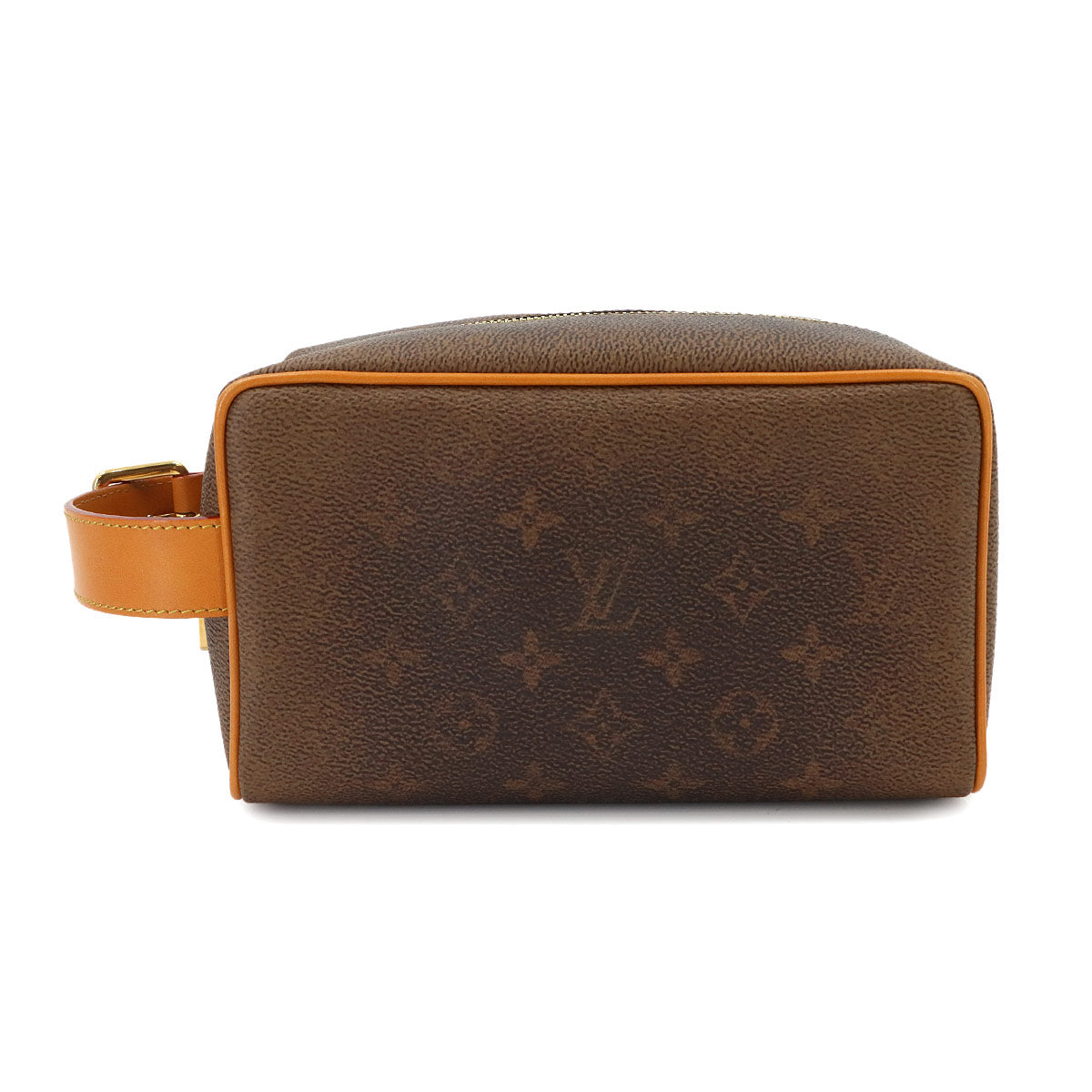 Monogram Dust Locker Dopp Kit Hand Bag Brown M11765
