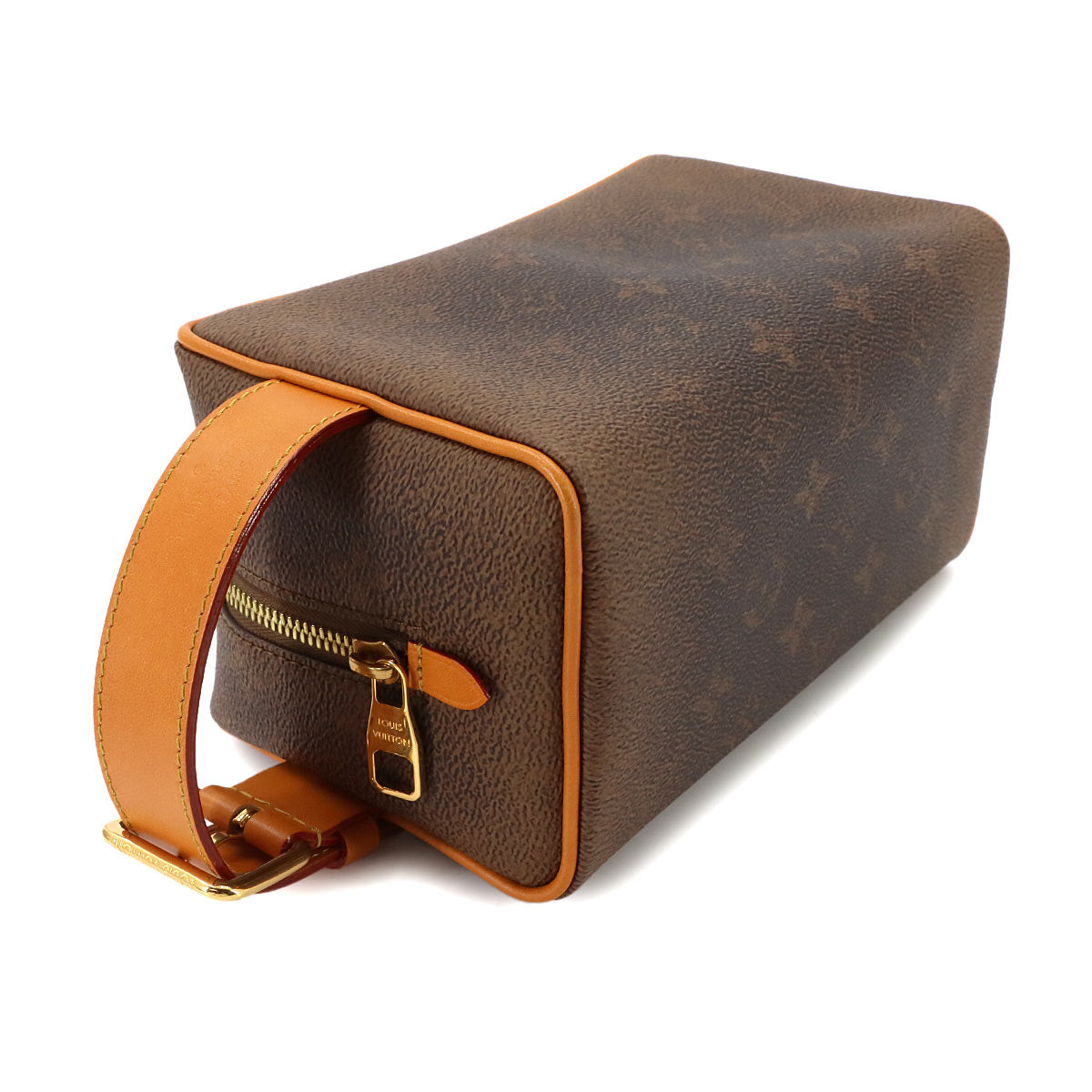 Monogram Dust Locker Dopp Kit Hand Bag Brown M11765