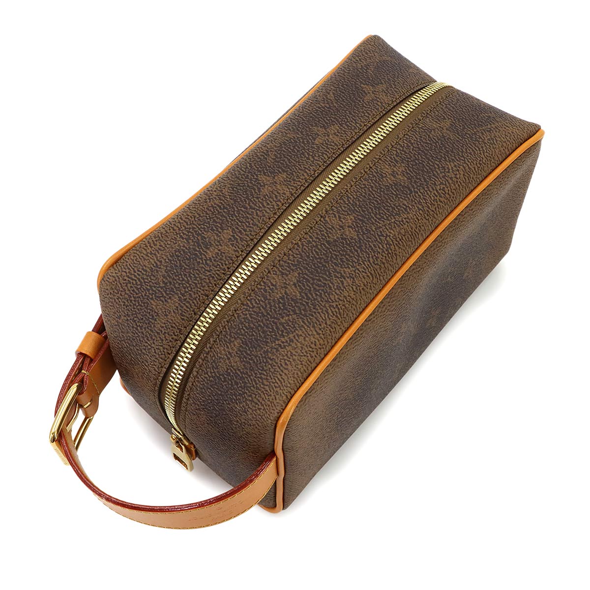 Monogram Dust Locker Dopp Kit Hand Bag Brown M11765