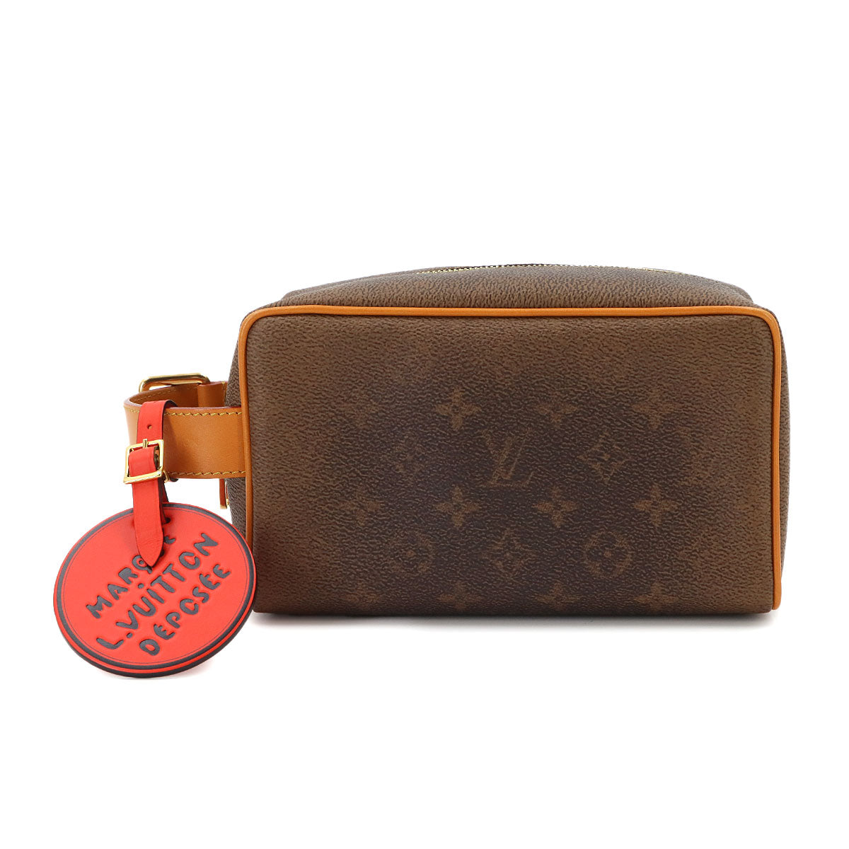 Monogram Dust Locker Dopp Kit Hand Bag Brown M11765