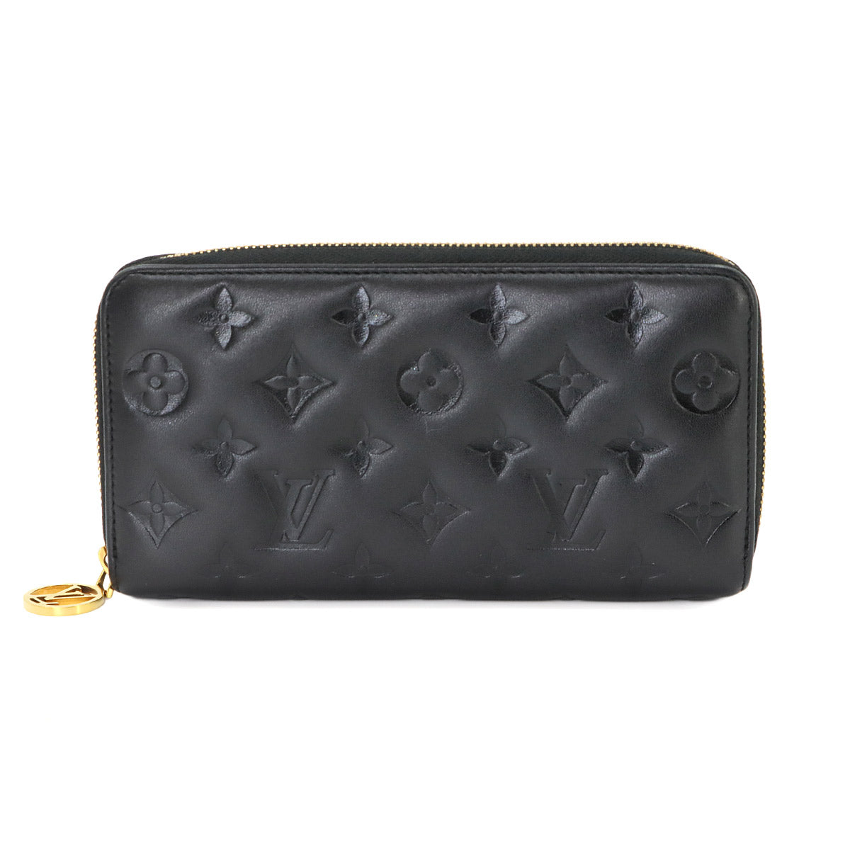 Monogram Coussin Zippy Wallet Leather Noir M81510 Purse