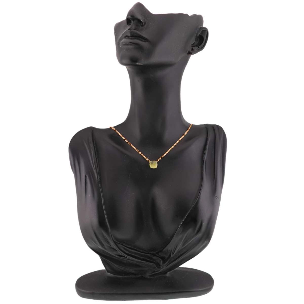 Petite Quartz Necklace 18K PG WG 750