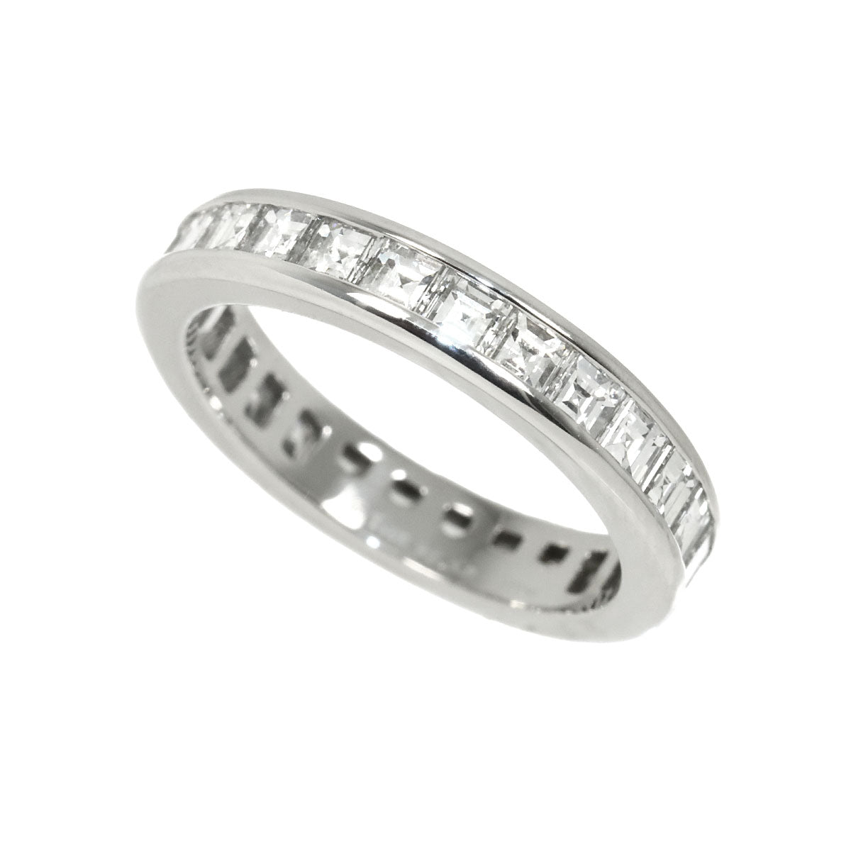 Full Diamond band Ring Platinum Size4.75-5(US)