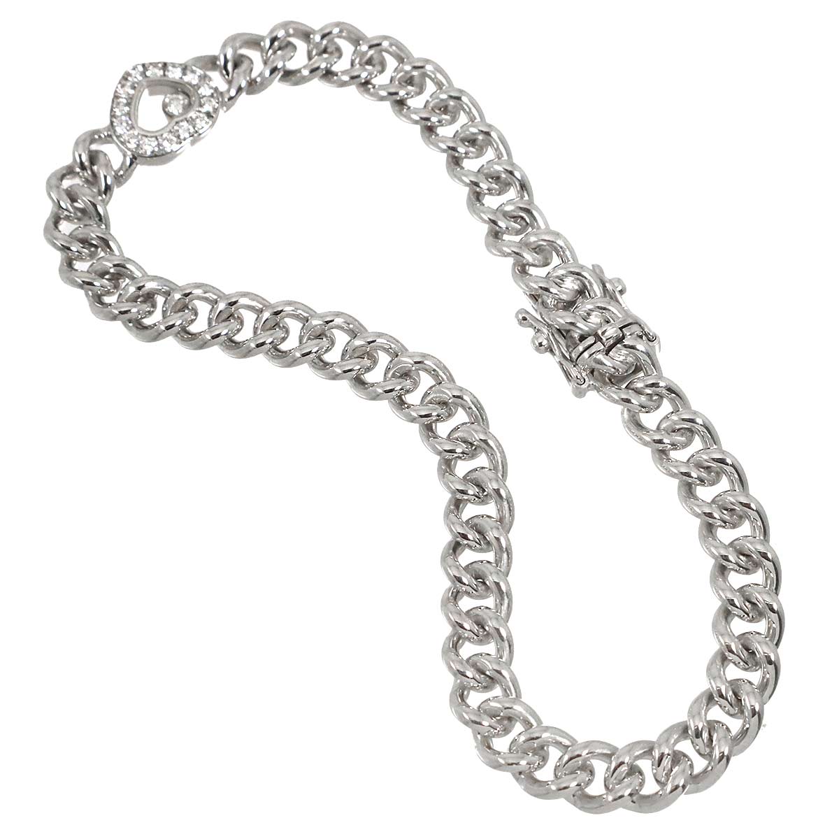 Happy Heart Diamond Bracelet 18K WG 750