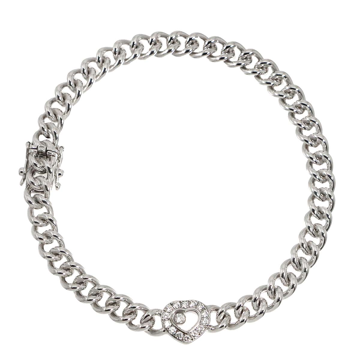 Happy Heart Diamond Bracelet 18K WG 750