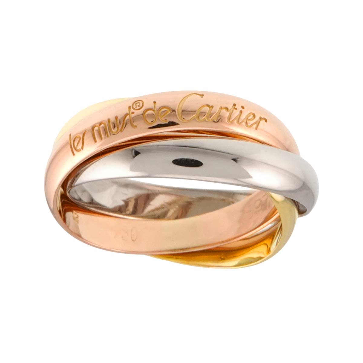 Trinity MM Ring 18K YG WG PG 750 Size6(US)