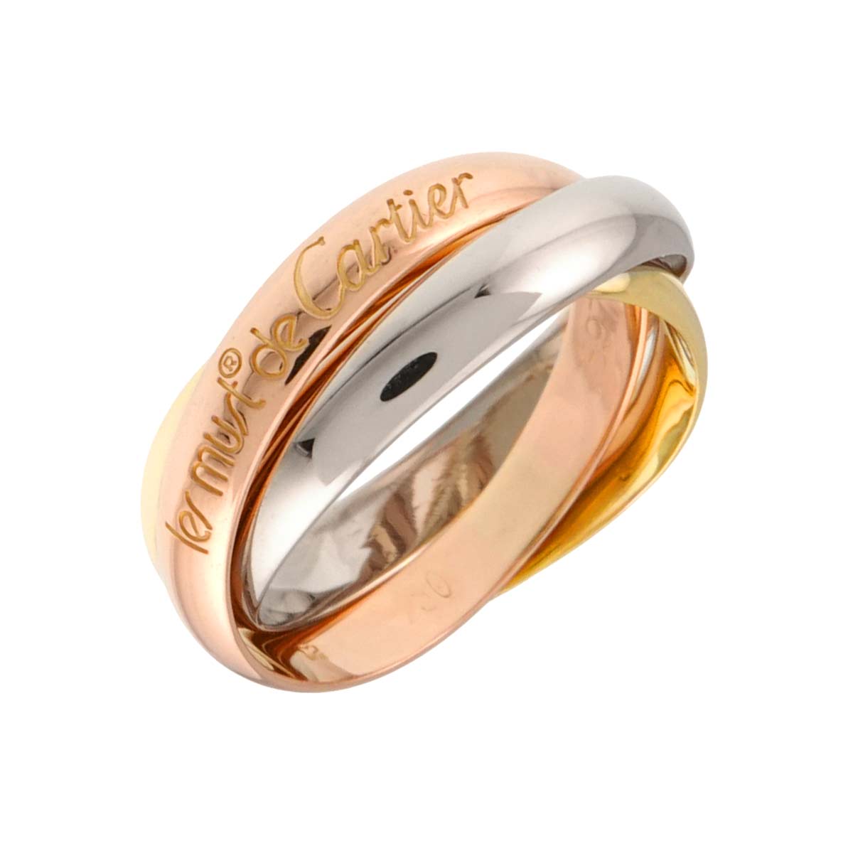 Trinity MM Ring 18K YG WG PG 750 Size6(US)