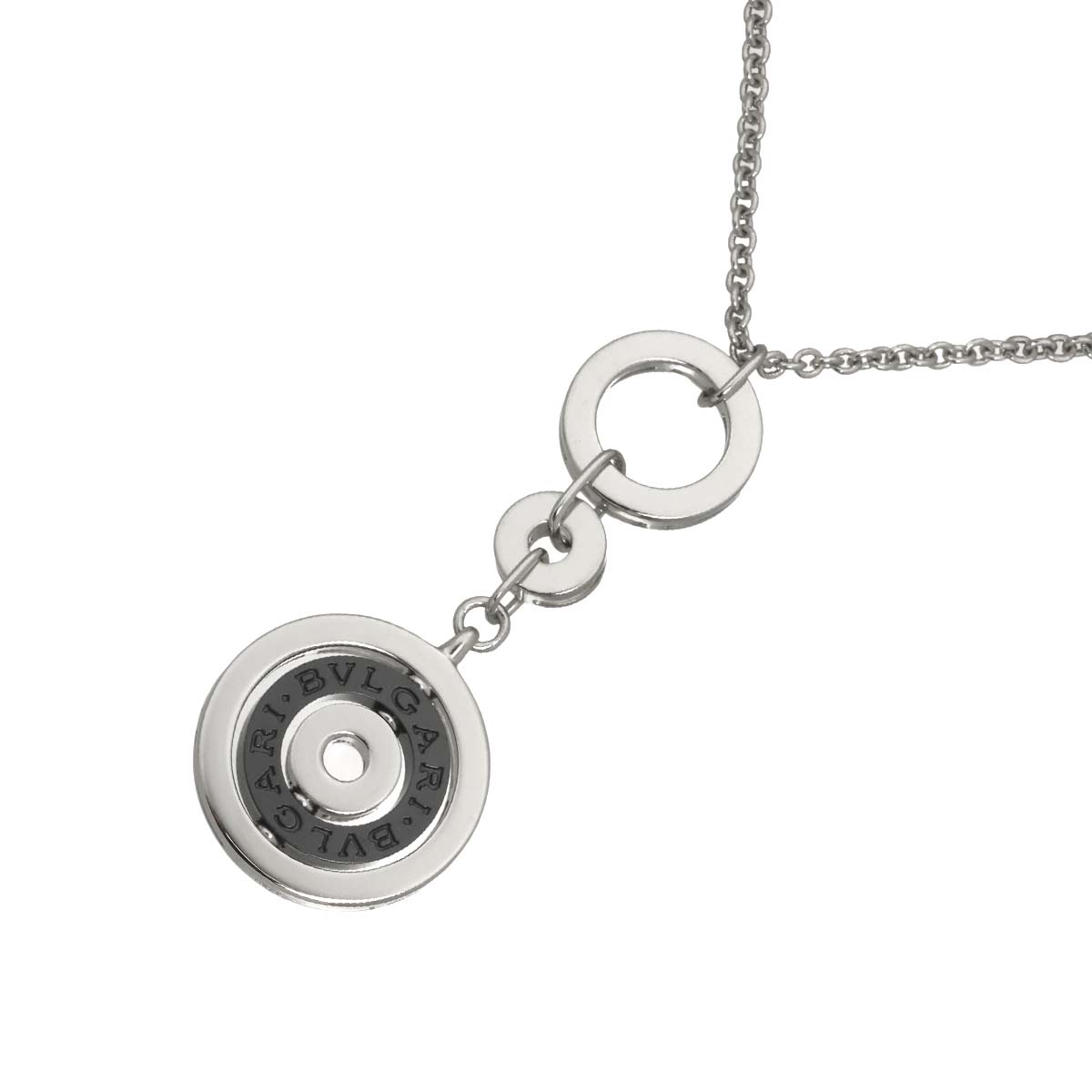 Astrale Cerchi Ceramic Necklace 18K White Gold 750